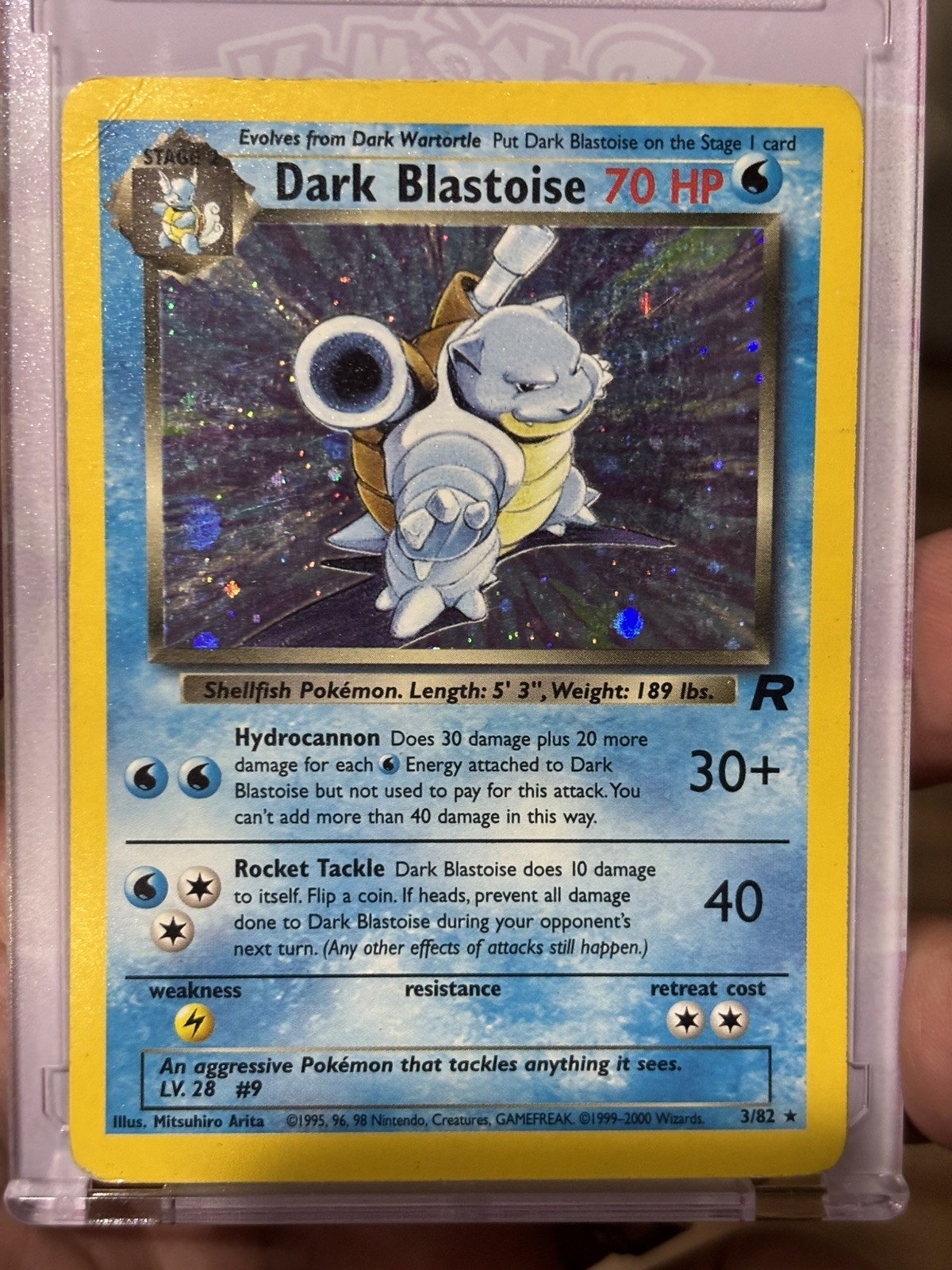 Pokémon TCG Dark Blastoise Holo Rare 1st Edition Vintage