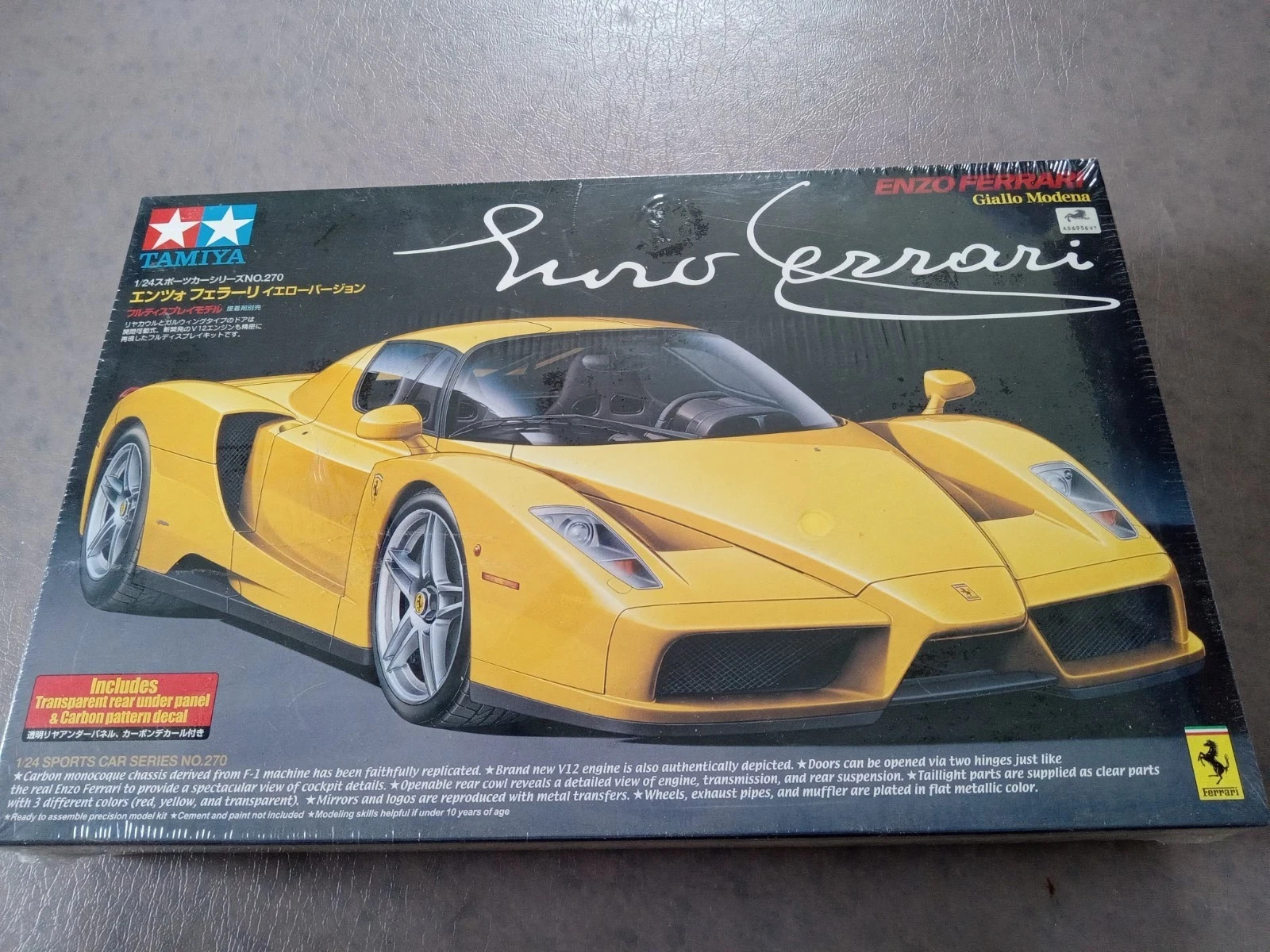 New Sealed/Wrapped 1/24 2003 Tamiya 24301 Enzo Ferrari Yellow Version 24270-3200