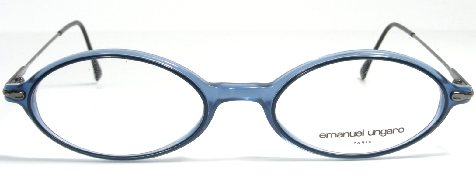 Emanuel Ungaro Paris 4504 7023 Blue Eyeglasses Glasses Frame 48-18-135 Italy NEW