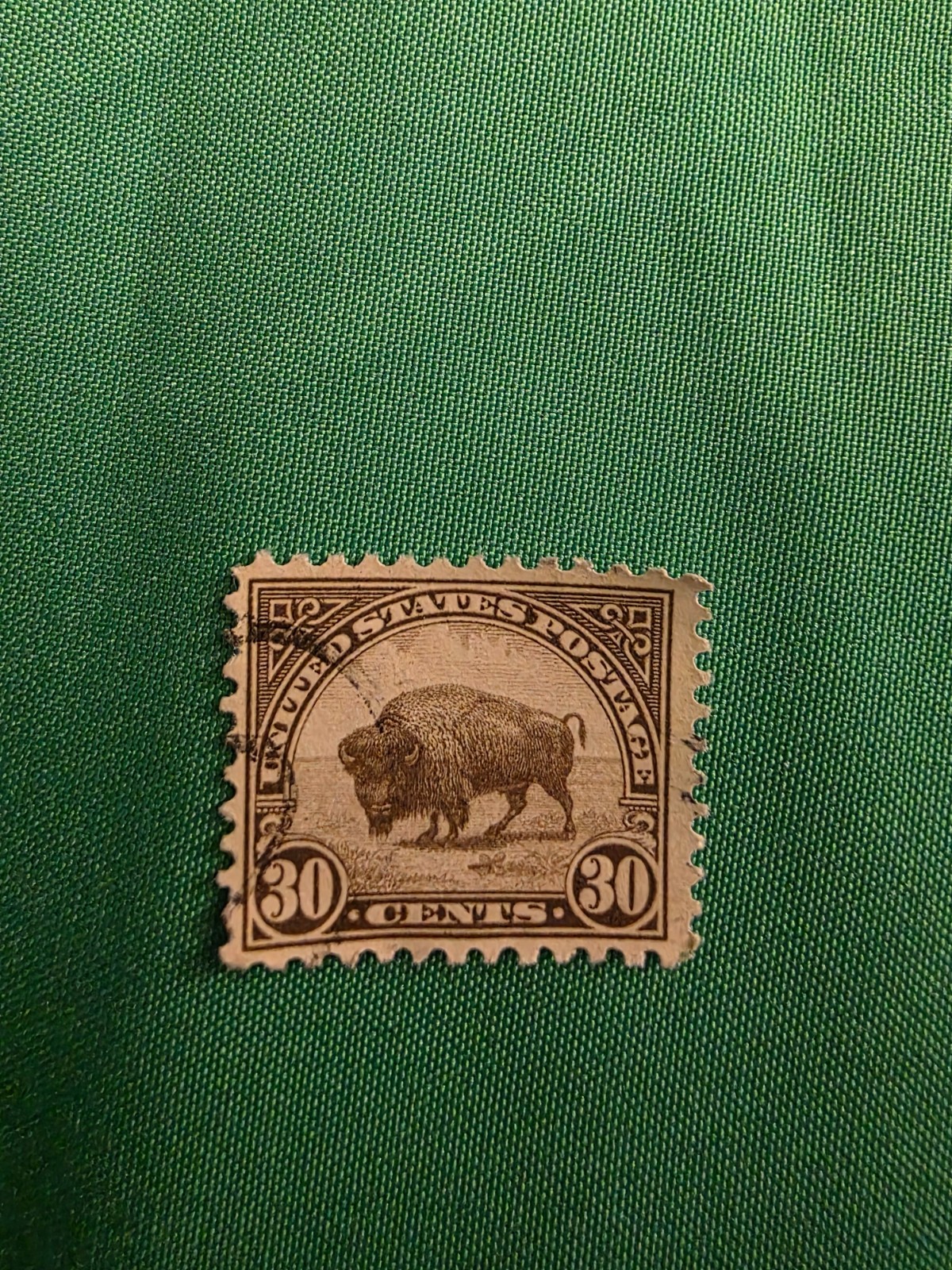 US Stamp 1931 American Bison Buffalo 30c NH Canceled Collectible Gift Vintage