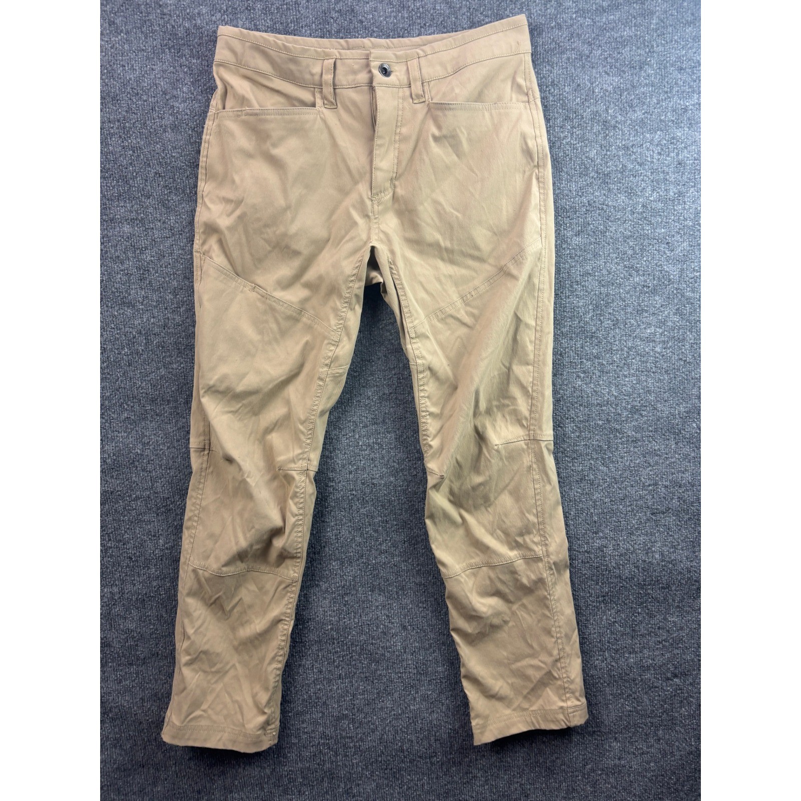 Mountain Hardwear AP Pants Mens 32x32 Tan Khaki Hiking Climbing Outdoor OM6043