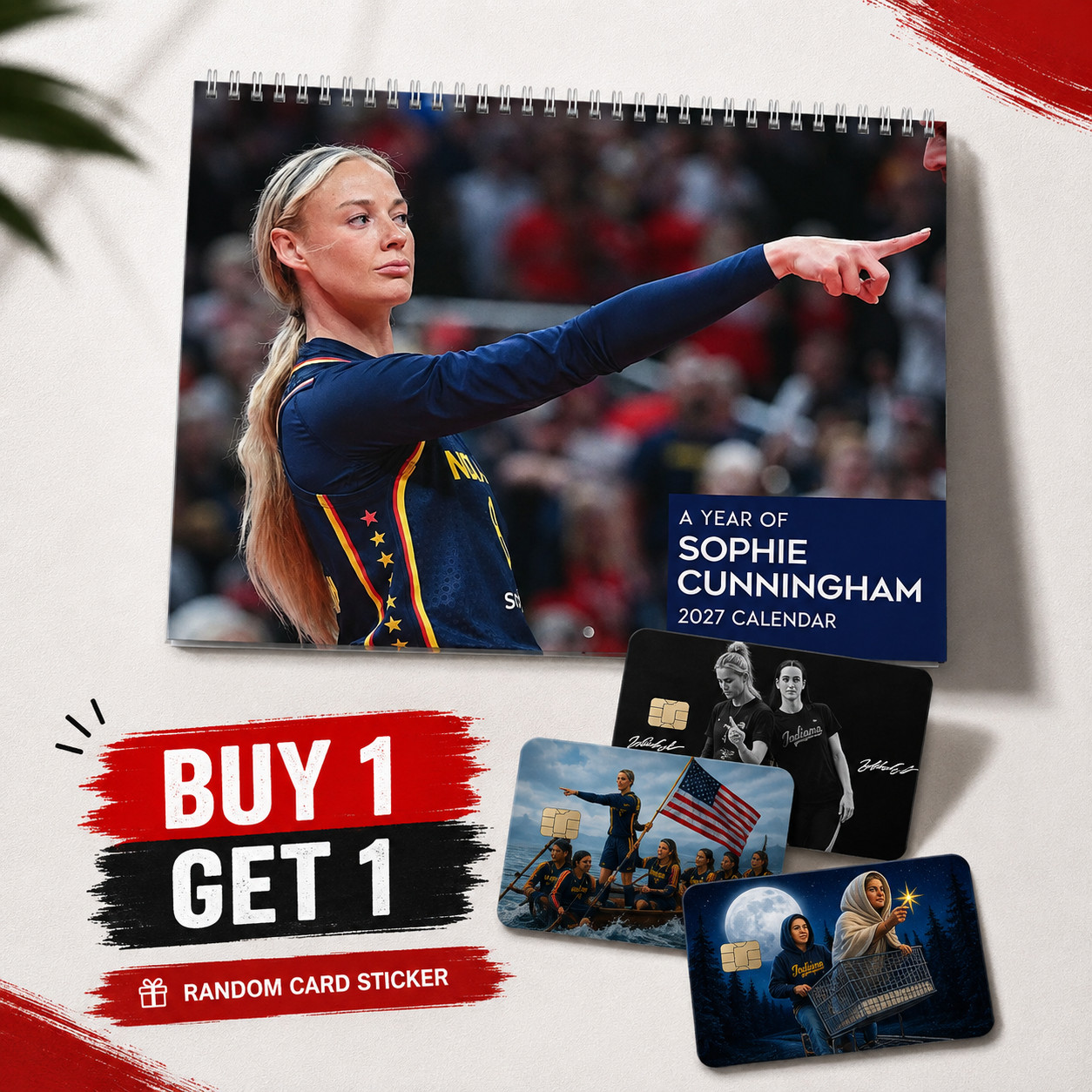 Sophie Cunningham 2026/2027 Wall Calendar | Basketball Fan Monthly Planner Gift