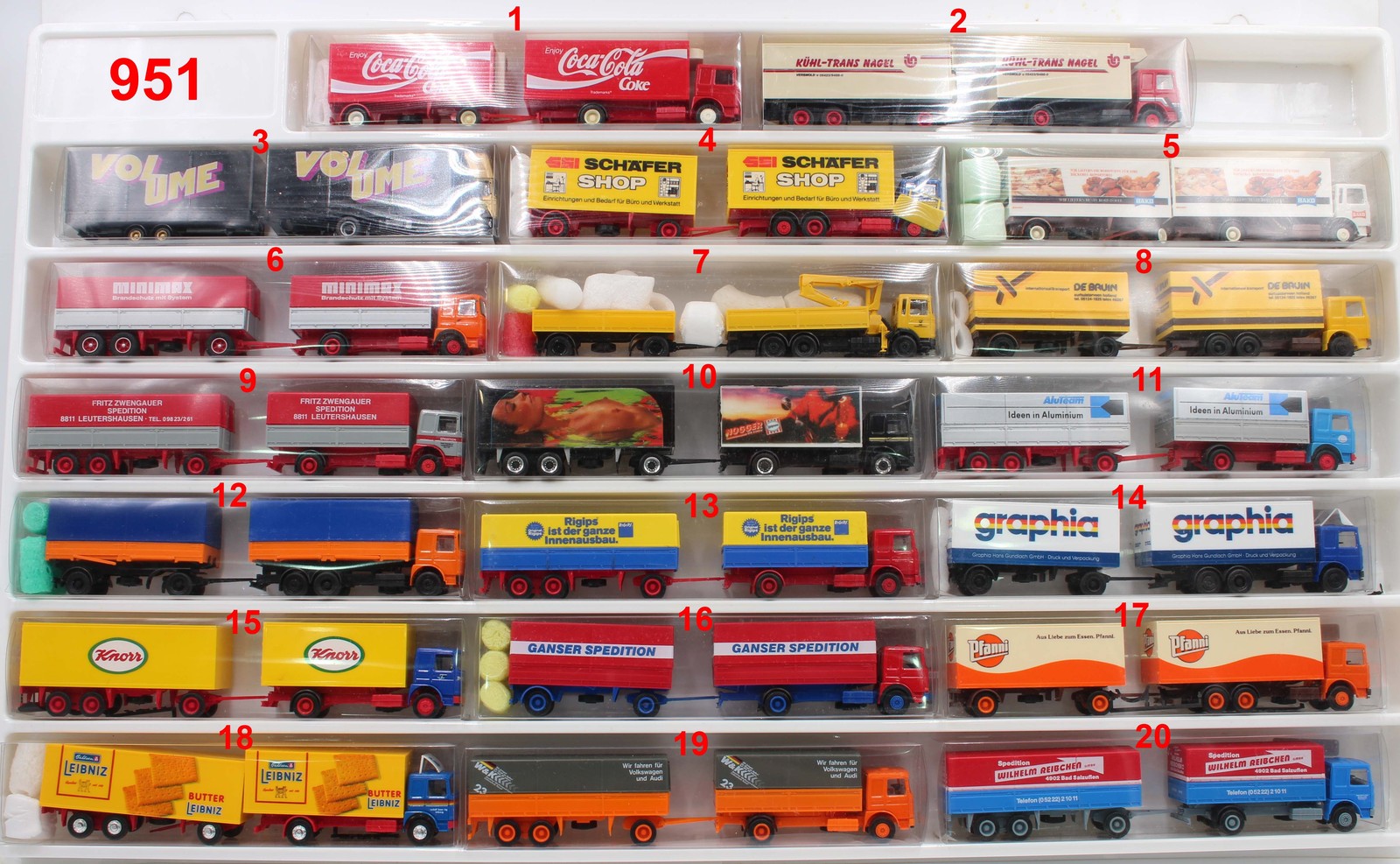 Herpa MAN F8 Hängerzüge zum auswählen 1:87 /951