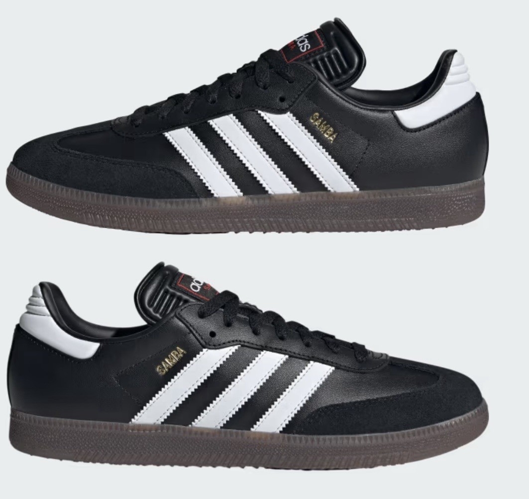 adidas Samba Men’s Size 13.5 Indoor Soccer Shoes Black Women’s Size 14.5 IH6000