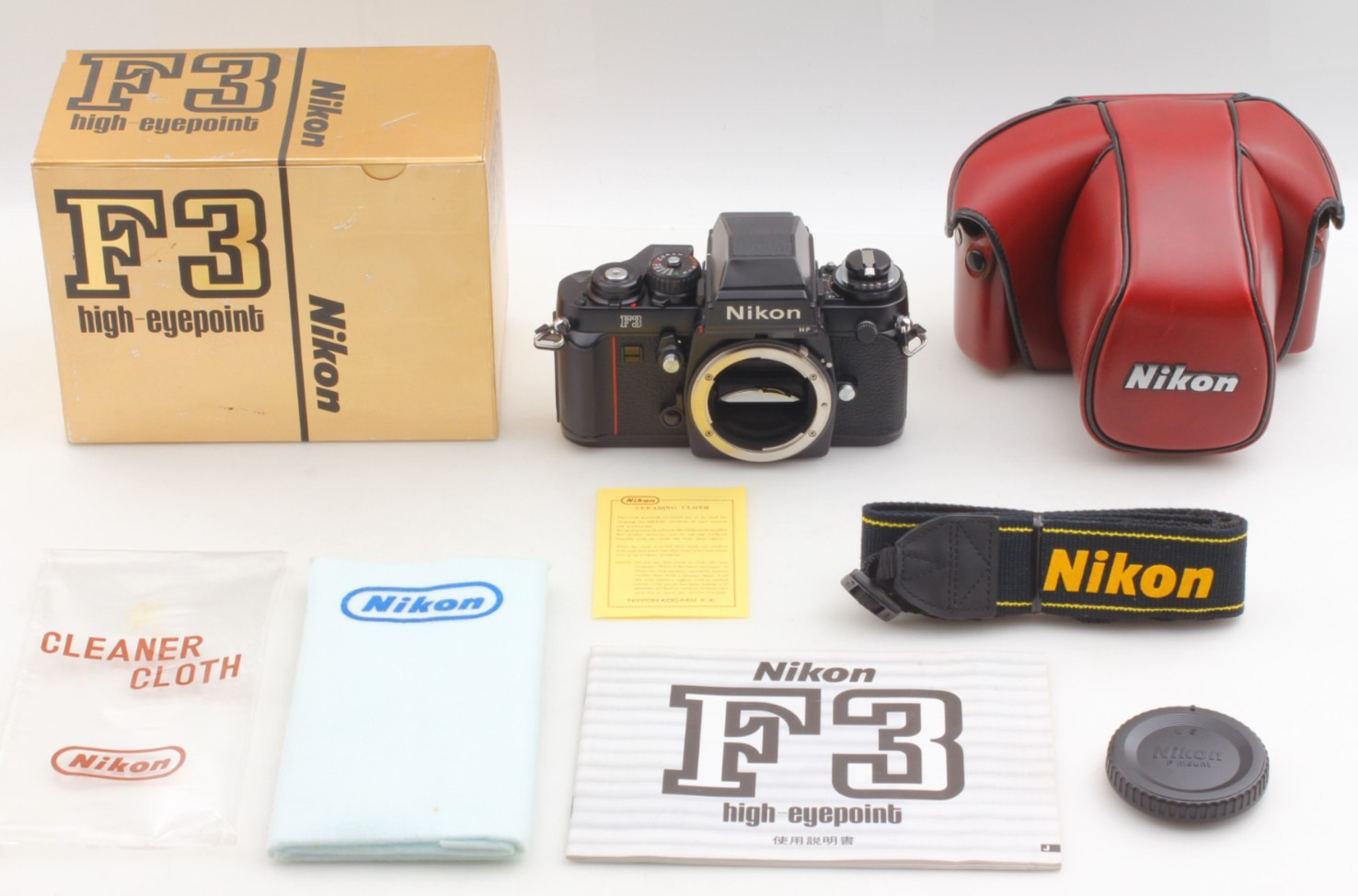 [ Excellent+5 w/ Case in Box ]  Nikon F3 HP F3HP 35mm SLR Film Camera From JAPAN
