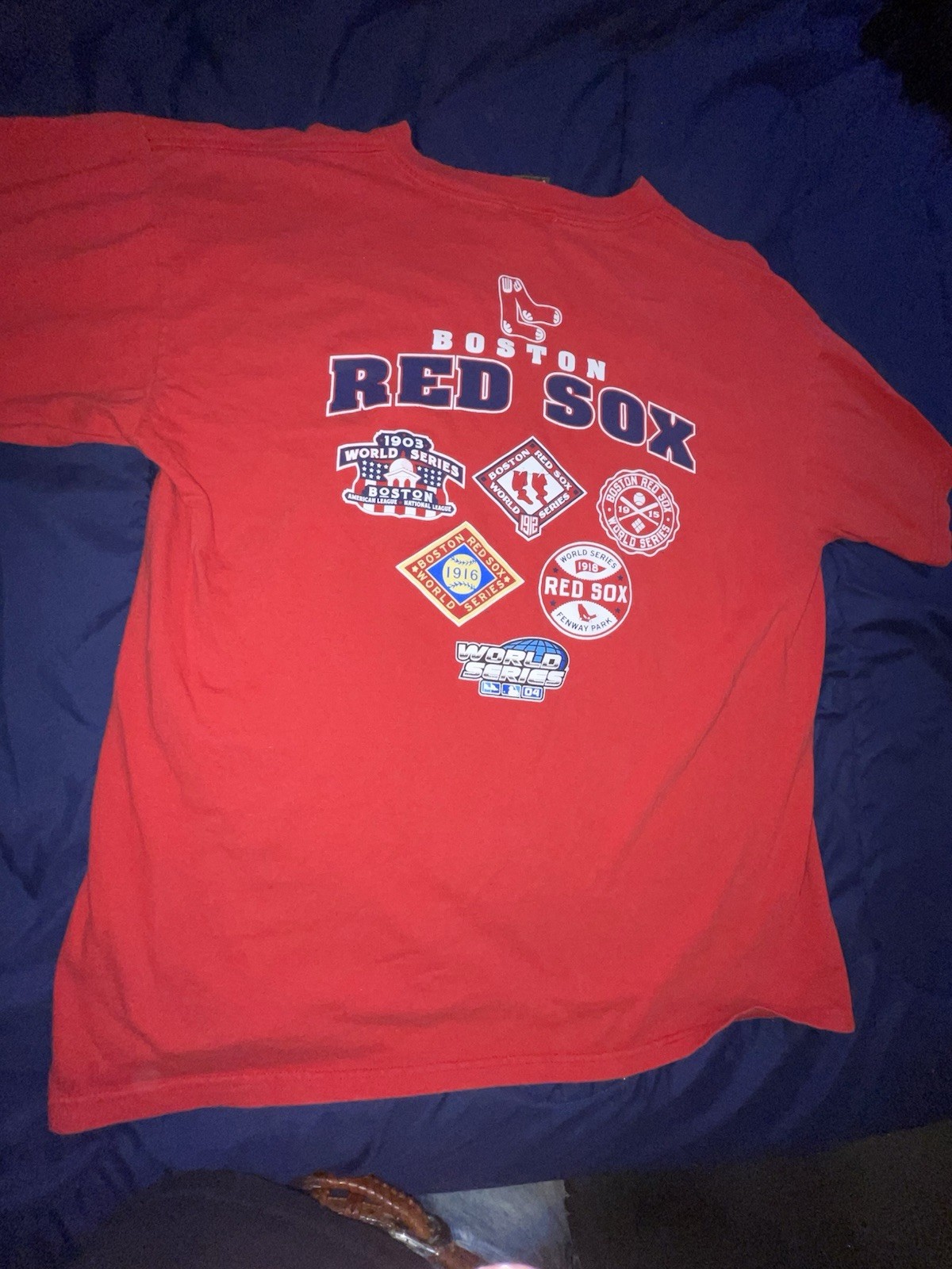 Vintage Cooperstown Collection 2004 Boston Red Sox Majestic World Series Size XL