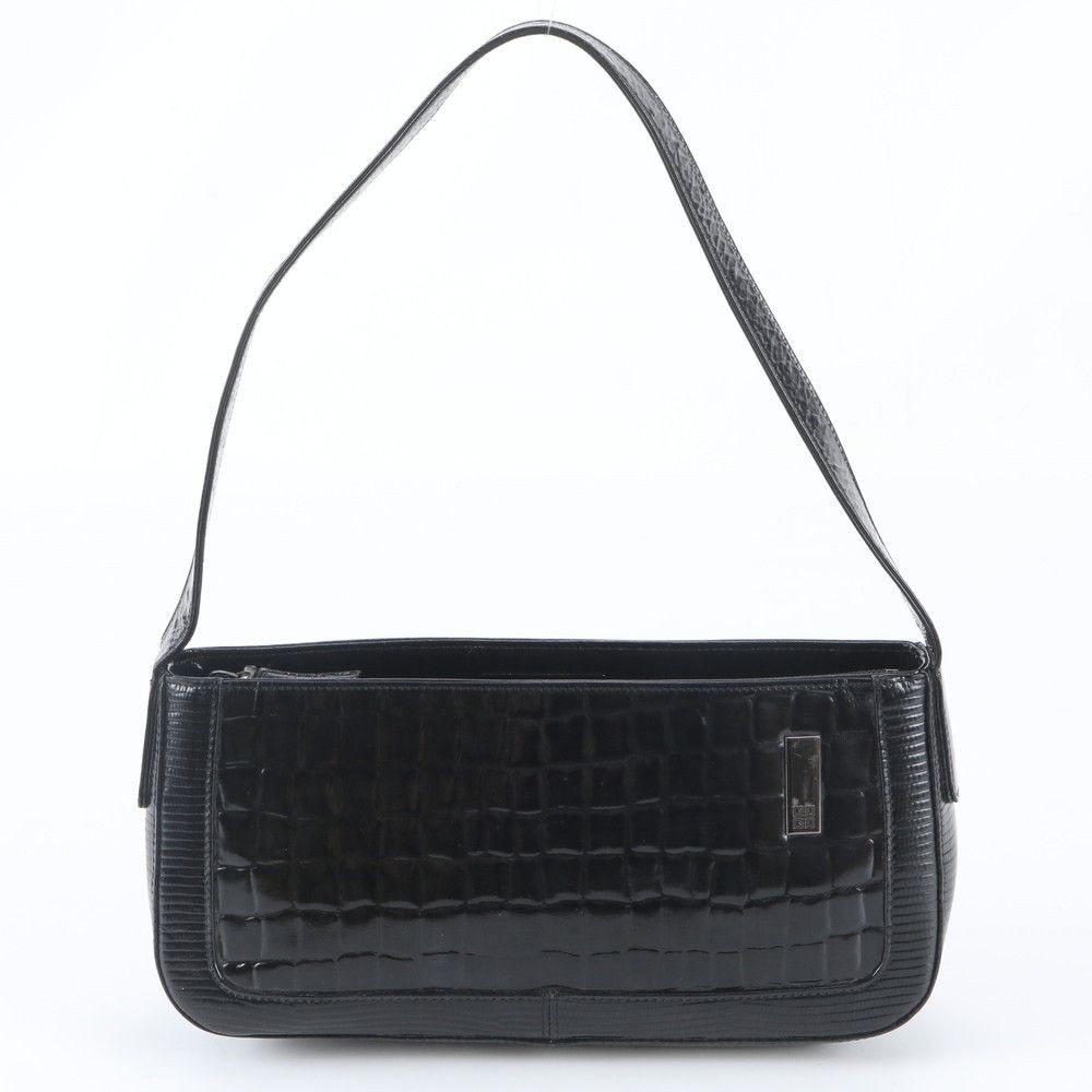 GIVENCHY One Shoulder Bag Purse Leather Black Authentic