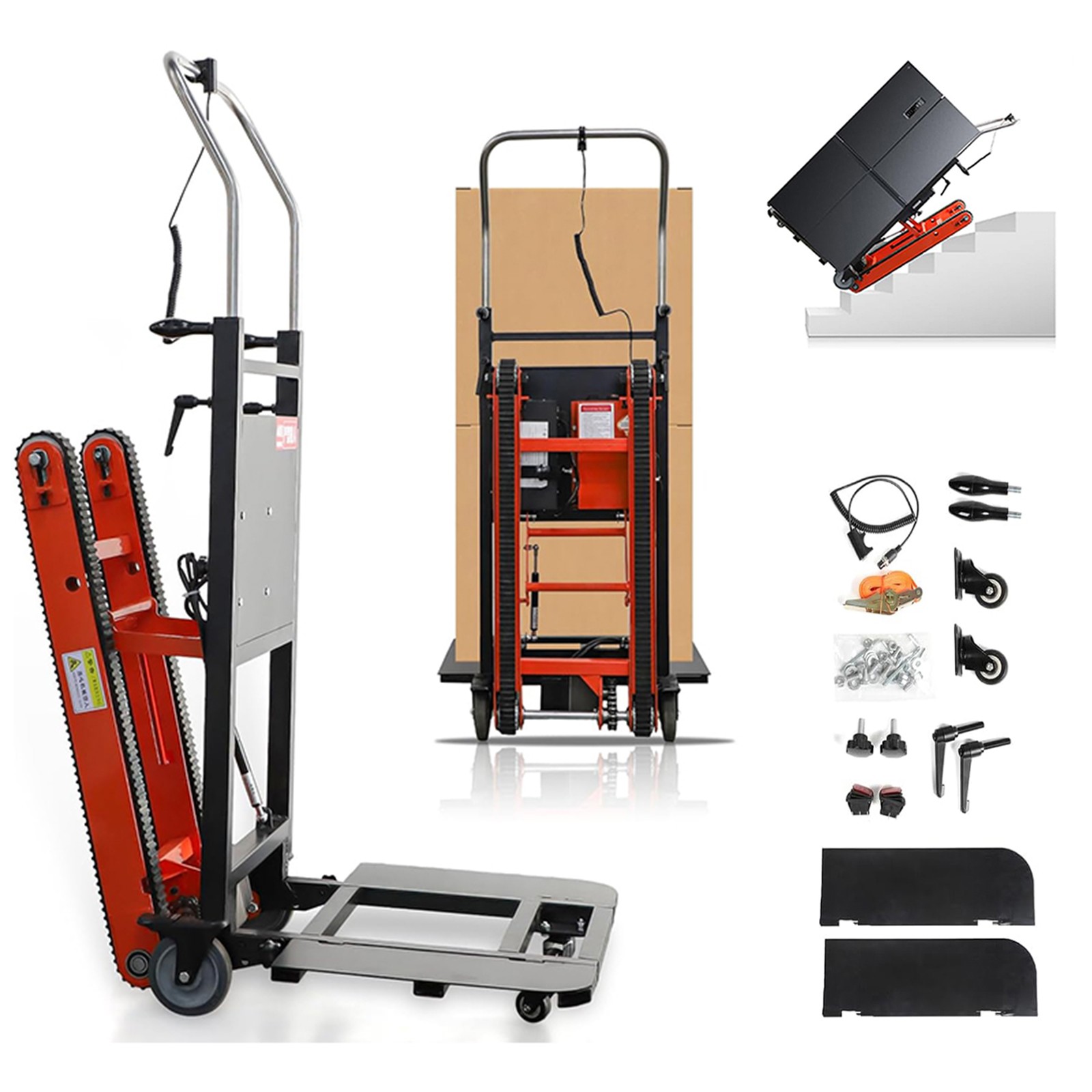 Electric Stair Climbing Dolly 441lbs Foldable Stair Climbing Hand Trucks Moving