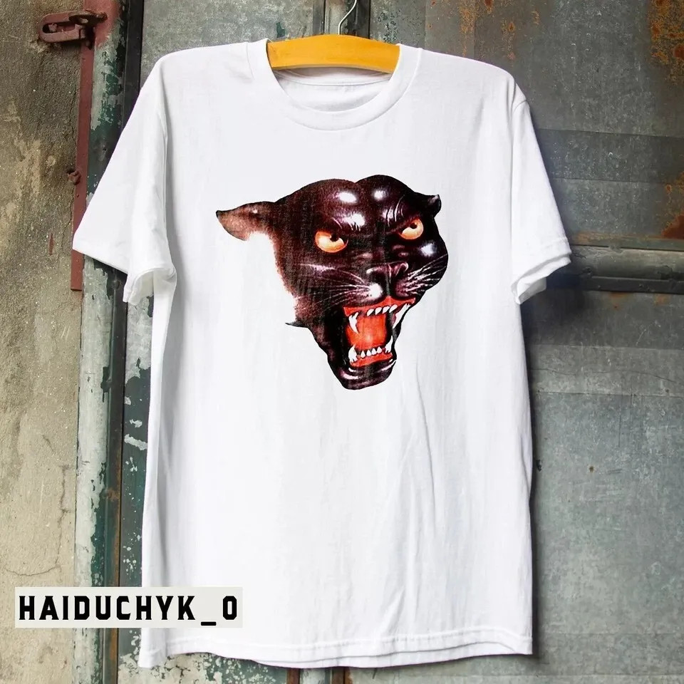 Rowdy Roddy Piper Panther Unisex WhiteT-shirt S-5