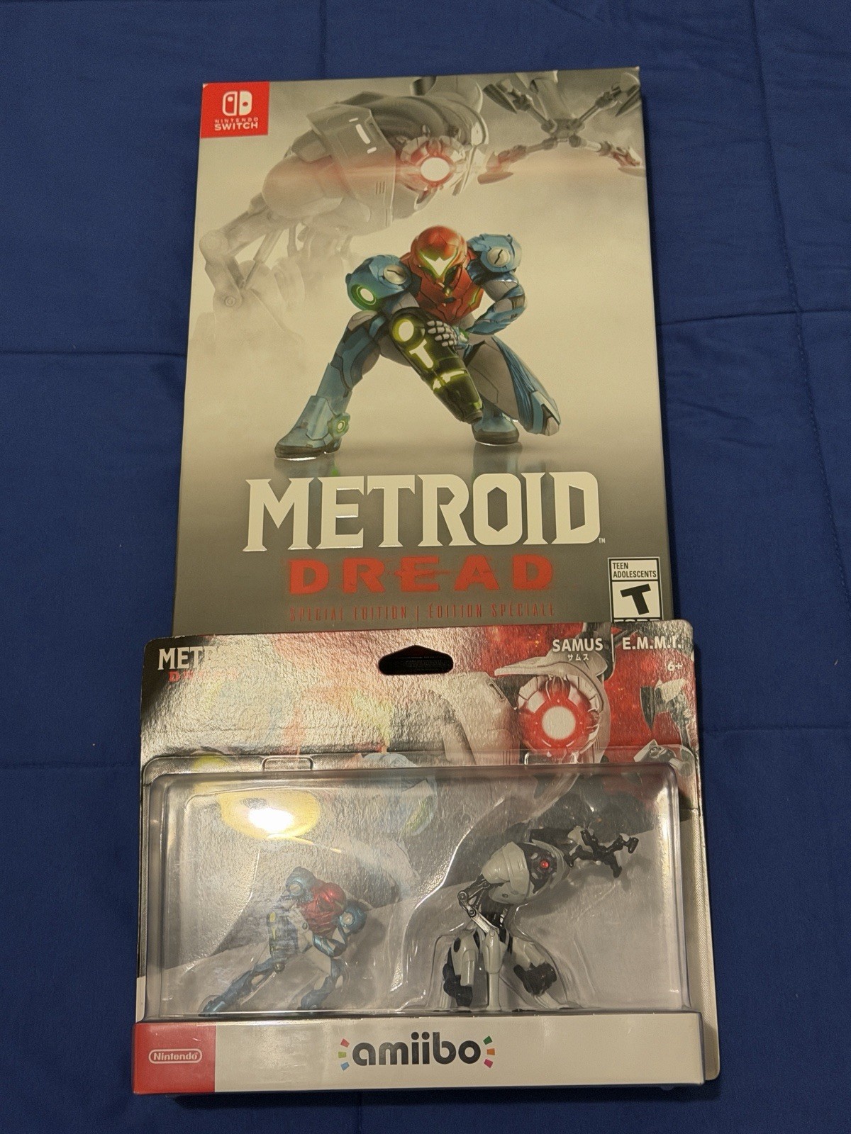 Metroid Dread: Special Edition (Nintendo Switch, 2021) With amiibos