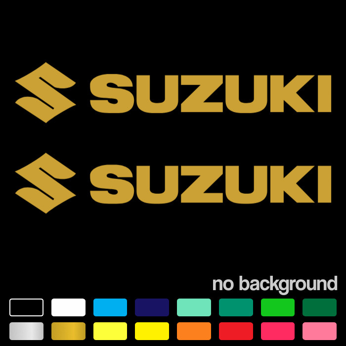 (2) Suzuki Sticker Vinyl Decal Motorcycle Helmet Tank Bike 600 750 1000 1100