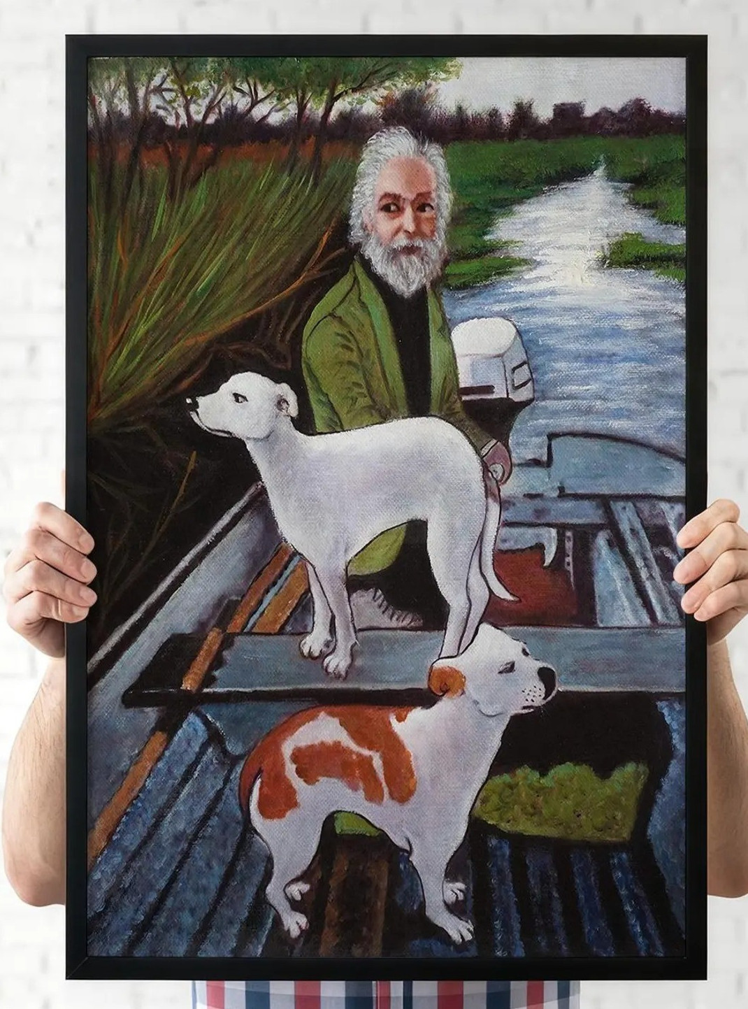 Goodfellas Old Man and Dogs Painting Movie Poster Wall Art 24x36 Unframed