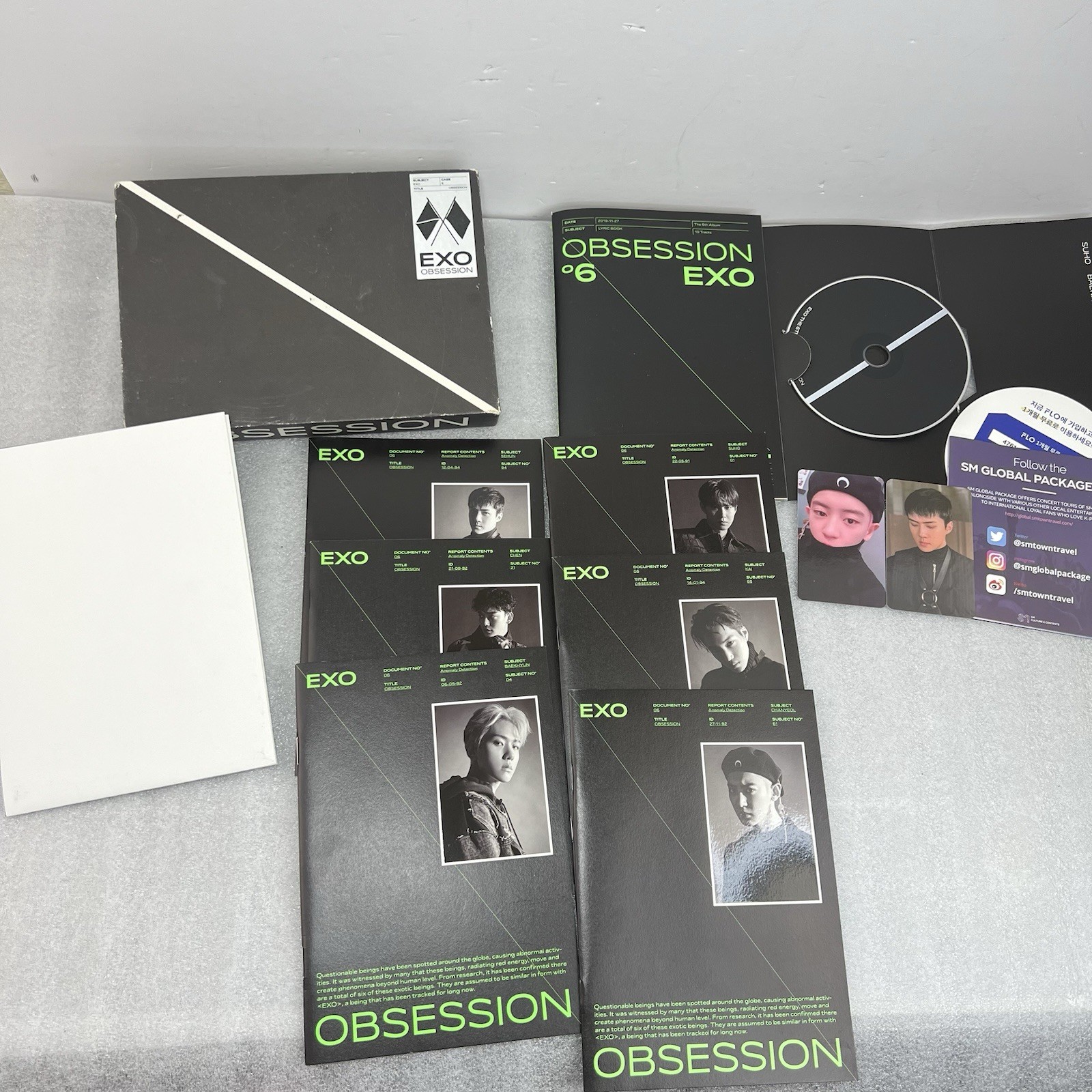 EXO Vol 6 Obsession Music Album Box Set CD Photo Books SOHO Poster KPOP Complete EXO Vol 6 Obsession Music Album Box Set CD Photo Books SOHO Poster KPOP Complete