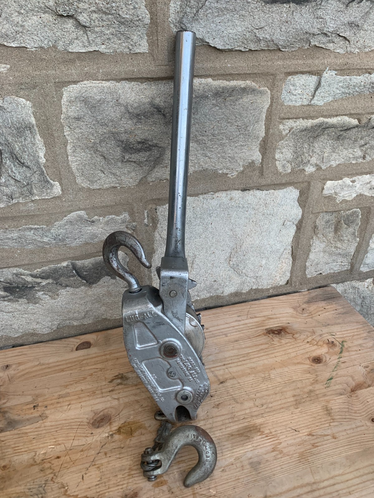 Lug-All Come A Long Puller Cable Hoist Winch Lincoln Precision Tools USA Made