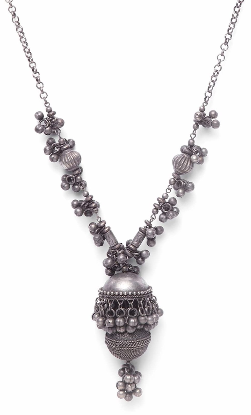 Indian Ethnic Traditional Afghani Antique Statement Silver Oxidized Boho Necklac