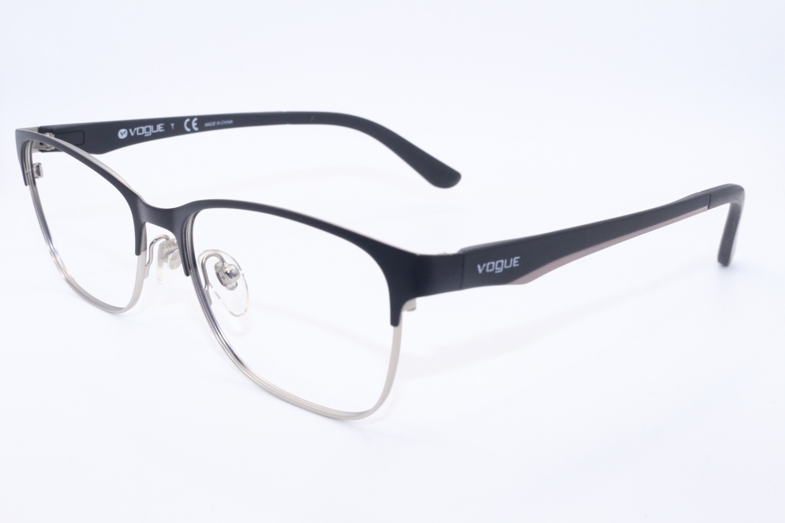 NEW VOGUE VO 3940 352-S MATTE BLACK SILVER BROWN AUTHENTIC EYEGLASSES 52-16 NEW VOGUE VO 3940 352-S MATTE BLACK SILVER BROWN AUTHENTIC EYEGLASSES 52-16