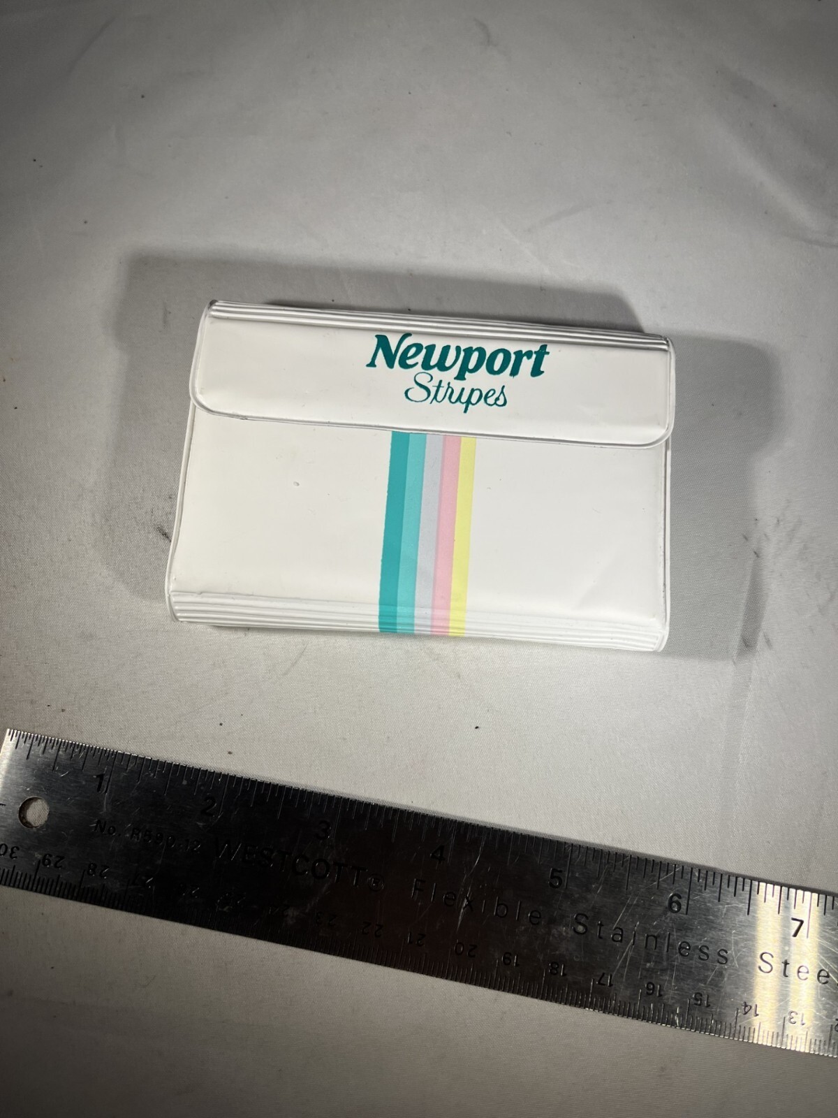 1989 Vintage Newport Stripes Promo Wallet ID Address Book Pen Memo          4-5
