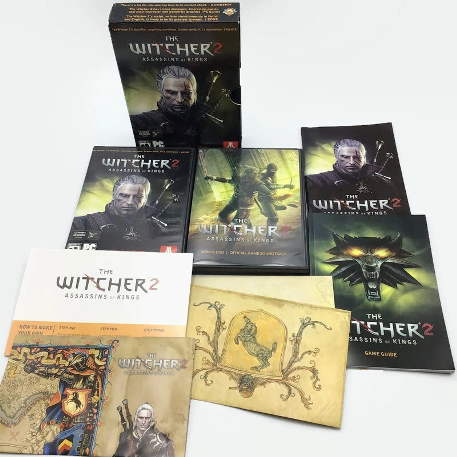The Witcher 2 PC GameStop Exclusive Deluxe Edition Box & Map The Witcher 2 PC GameStop Exclusive Deluxe Edition Box & Map