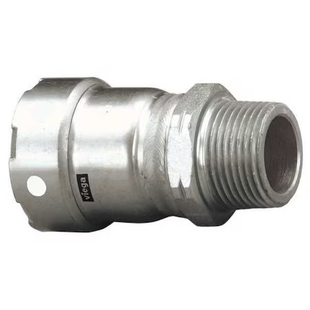 Viega 95255 Strt, Ss, Press-Fit 2 In, Mnpt 2 In Viega 95255 Strt, Ss, Press-Fit 2 In, Mnpt 2 In