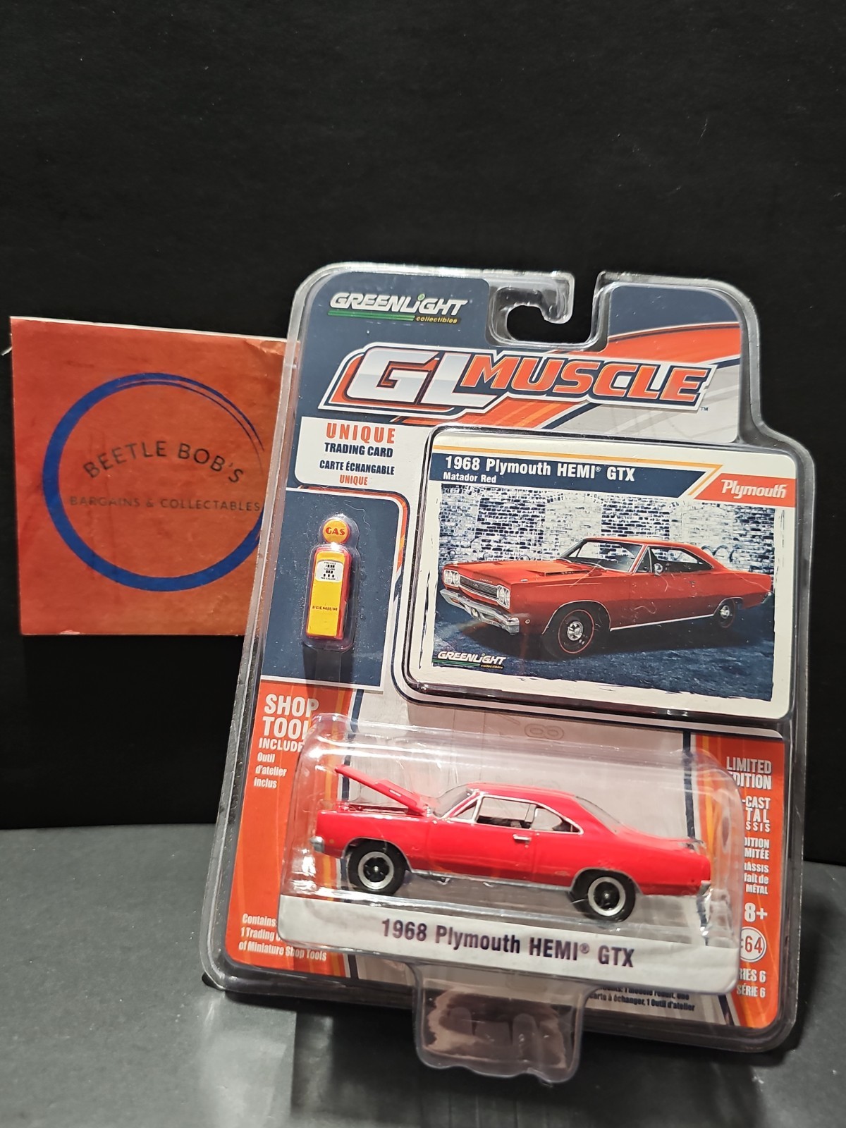 2013 Greenlight GL Muscle 1968 Plymouth HEMI GTX 1:64 Limited Ed. Diecast NIP