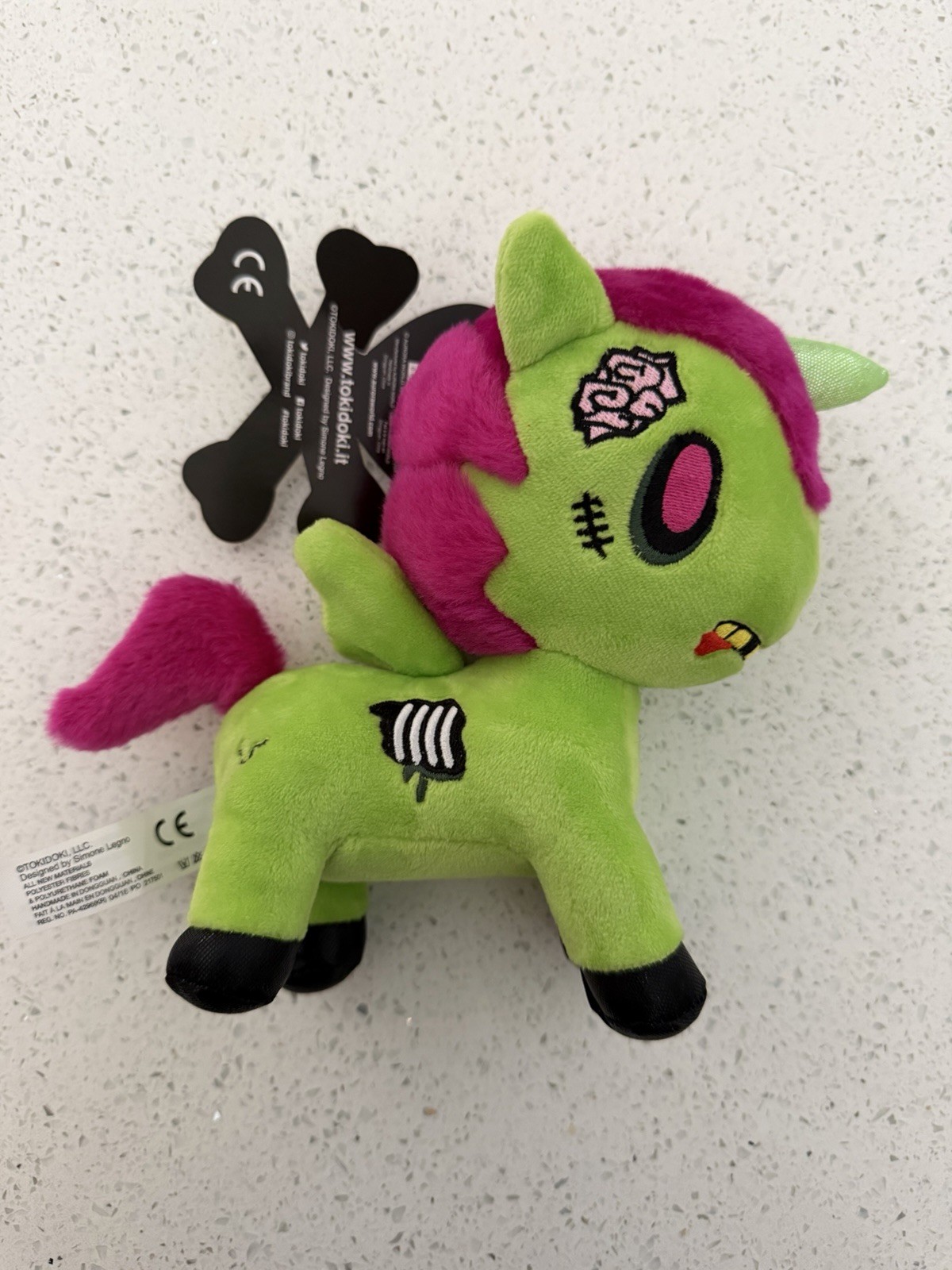 Tokidoki Milo Zombie Unicorno Plush 7.5\