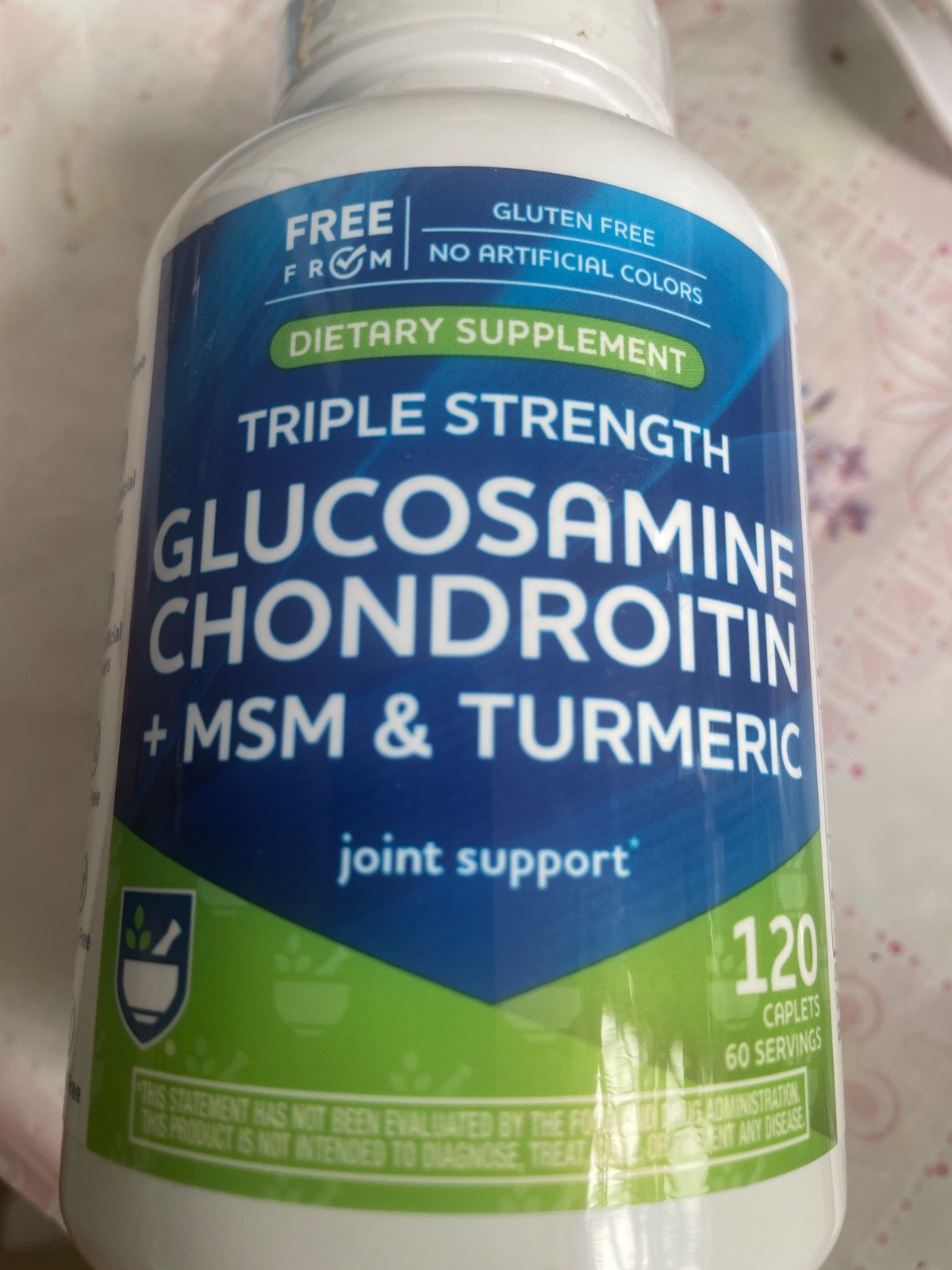 rite aid glucosamine chondroitin msm turmeric joint health 120 Pcs exp 01/2027 rite aid glucosamine chondroitin msm turmeric joint health 120 Pcs exp 01/2027