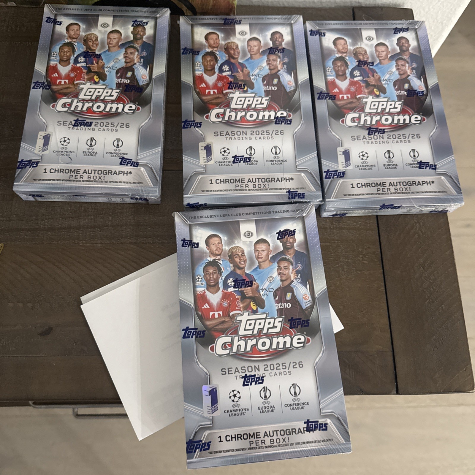 Topps Chrome® UEFA Club Competitions 2025-26 - First Day Issue Box