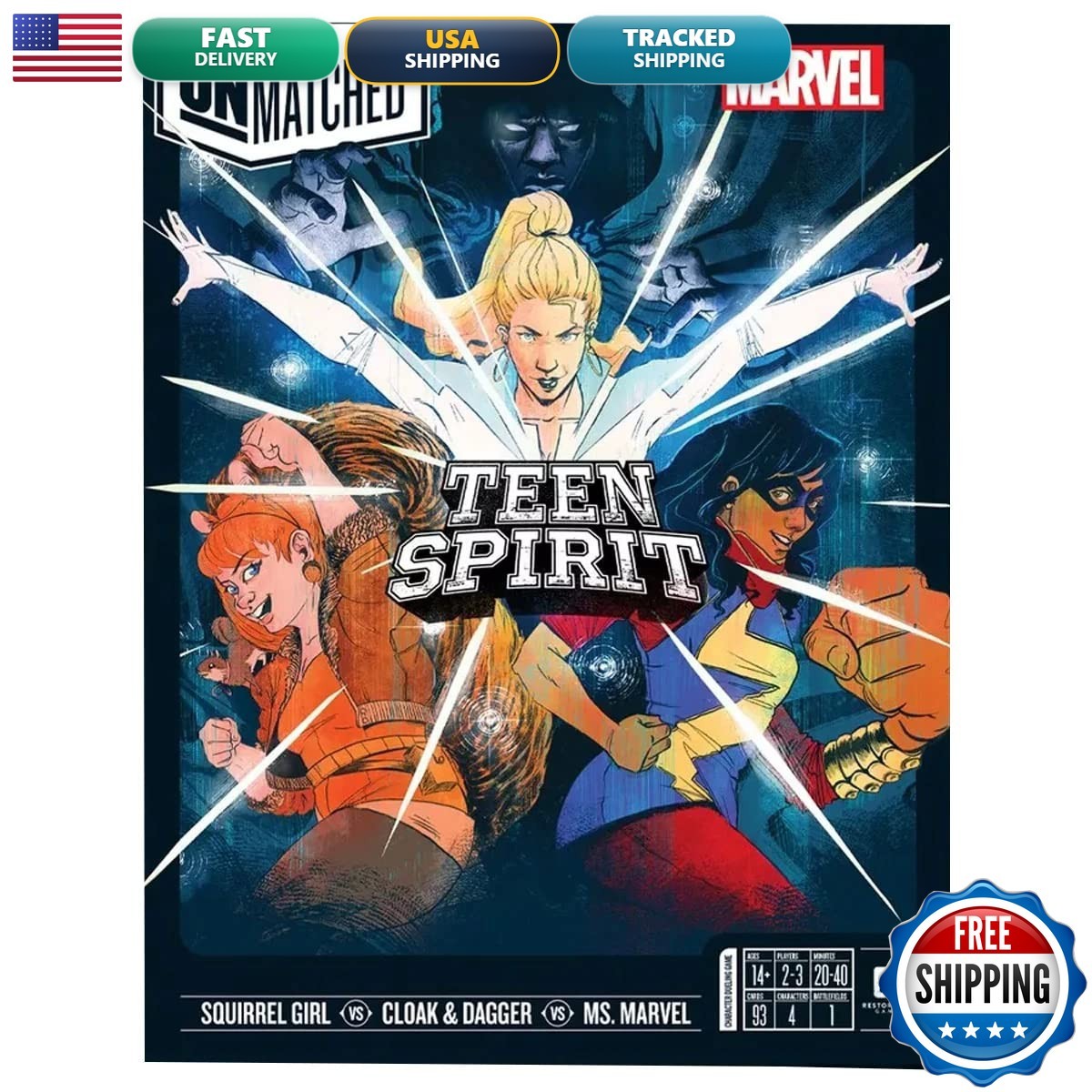 Unmatched: Marvel Teen Spirit Strategy Fighting Superhero Game for Family Unmatched: Marvel Teen Spirit Strategy Fighting Superhero Game for Family