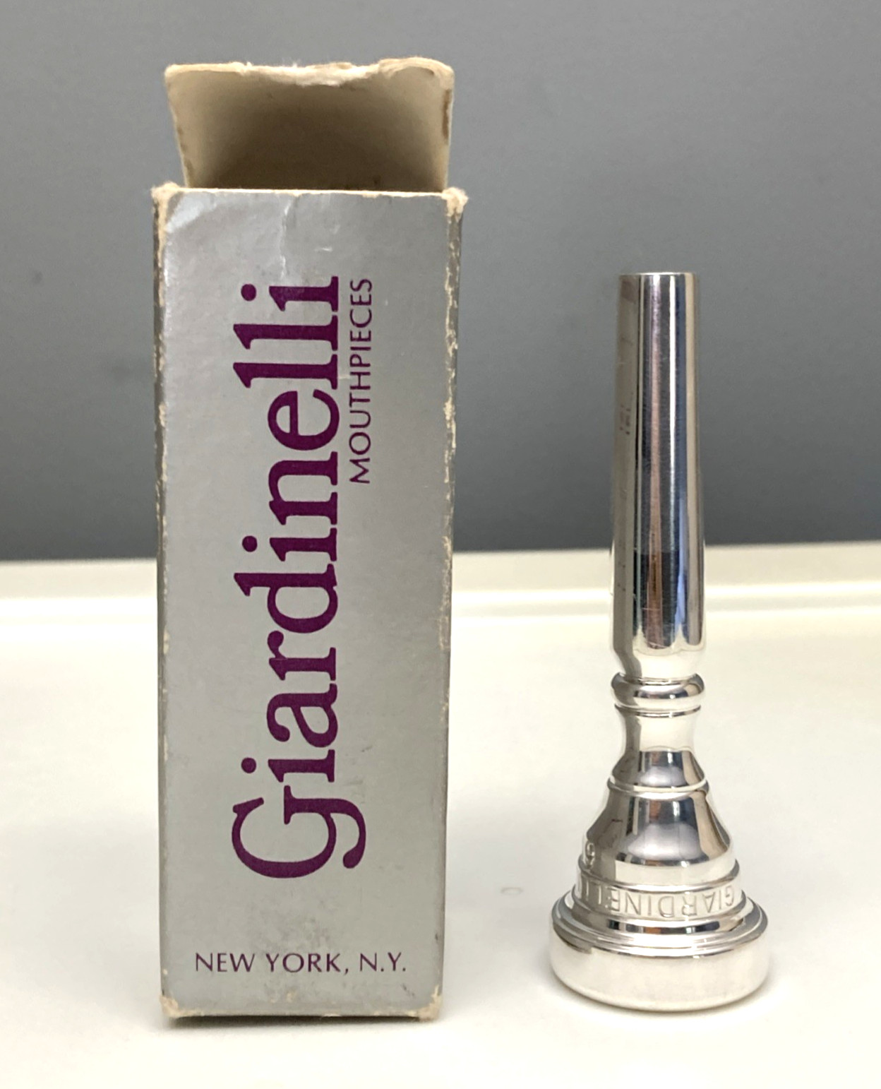 Vintage Giardinelli New York 6VS 1-Piece Silver Trumpet Mouthpiece - EX COND