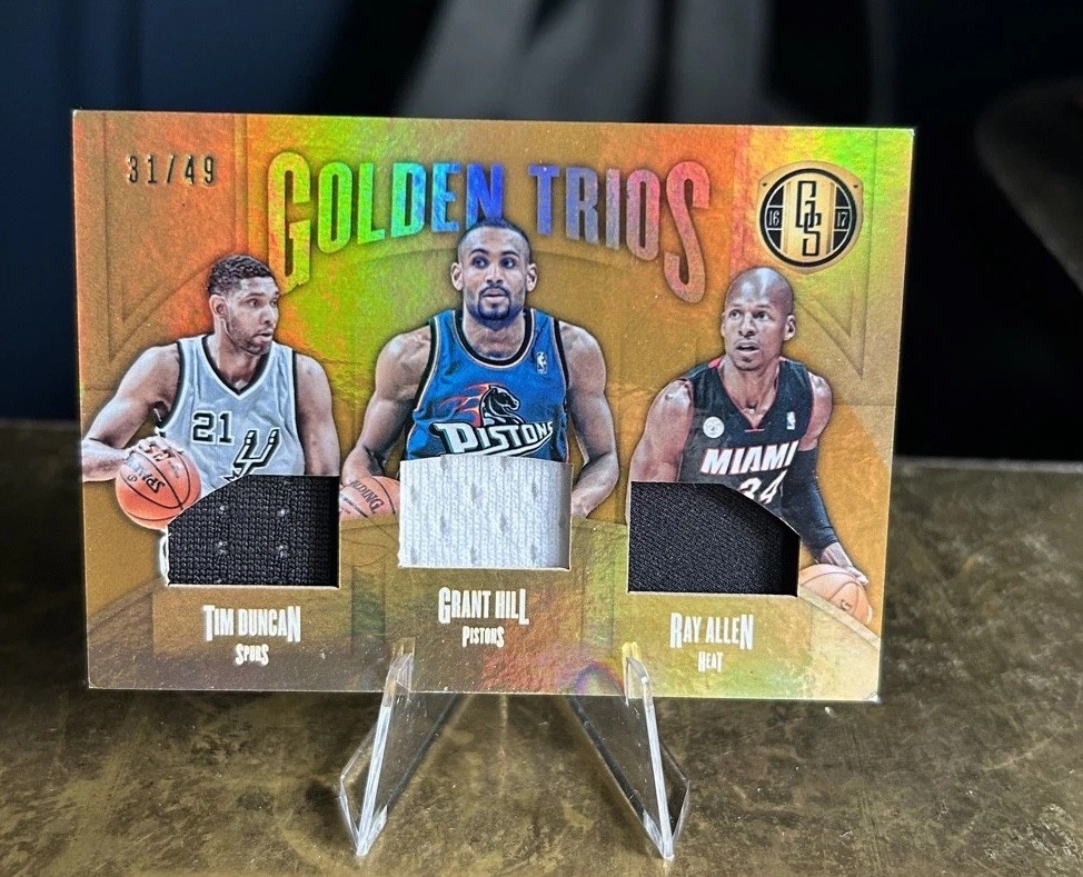2016-17 Panini Gold Standard - Tim Duncan, Ray Allen, Grant Hill /49 Triple Mem