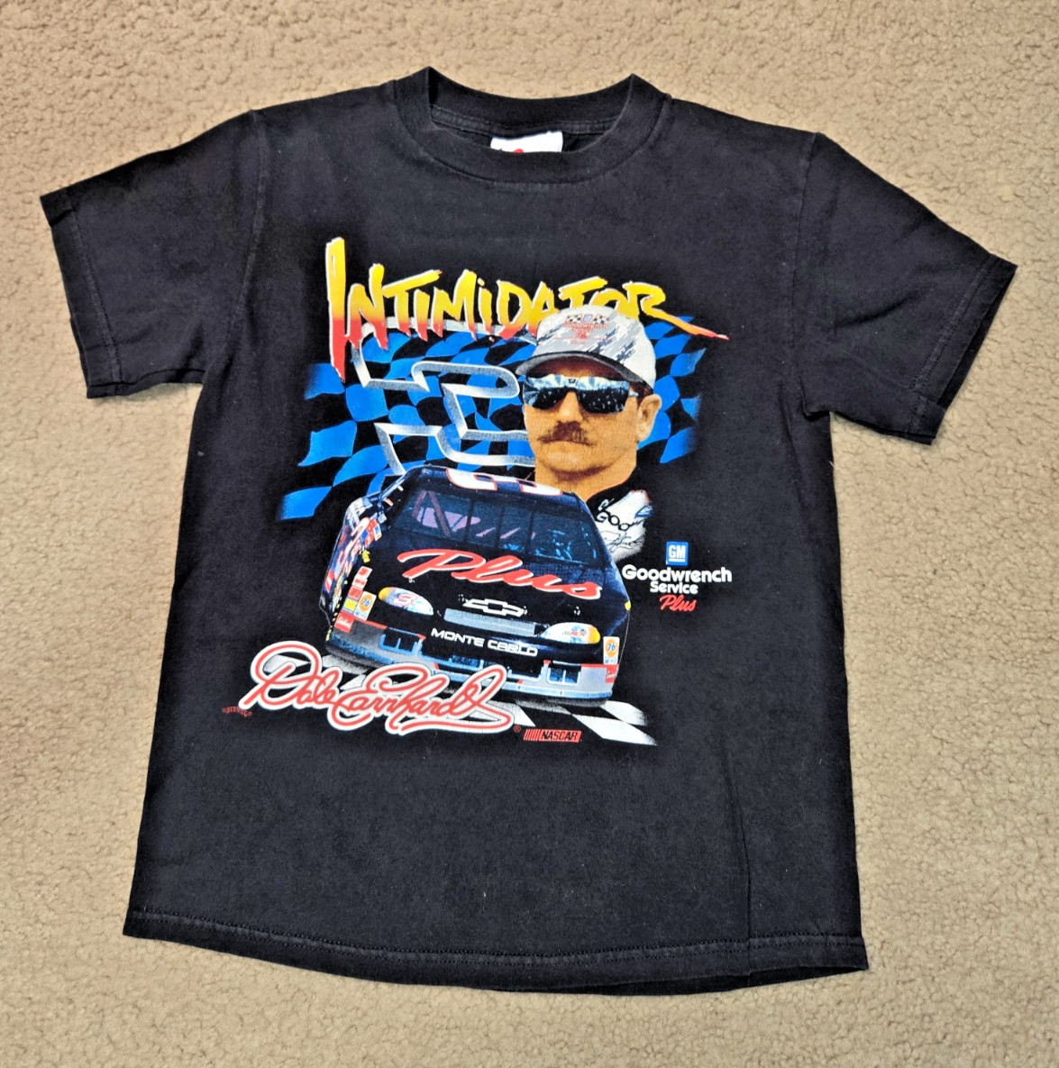 Vintage Dale Earnhardt Graphic T-Shirt Men\'s M (Medium) Intimidator Nascar Black