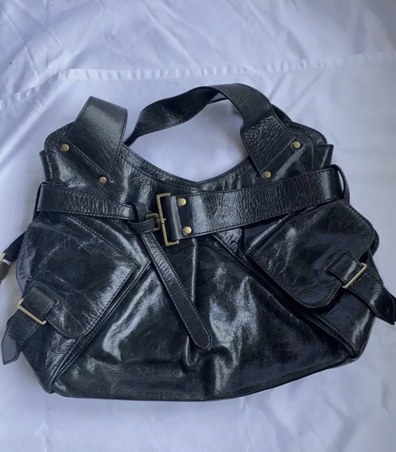 Black Kooba Satchel Hobo Shoulder Bag Black Kooba Satchel Hobo Shoulder Bag