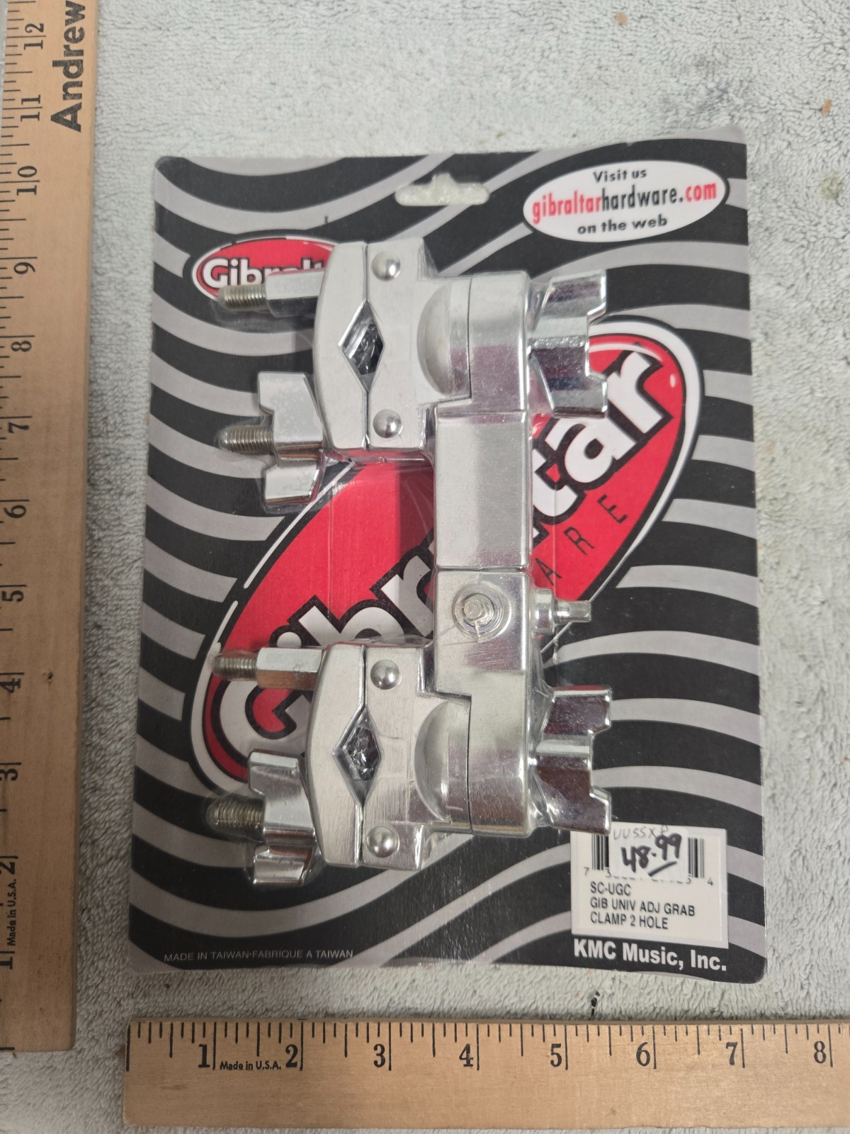 Gibraltar hardware, SC-UGC universal adj grab clamp 2 hole