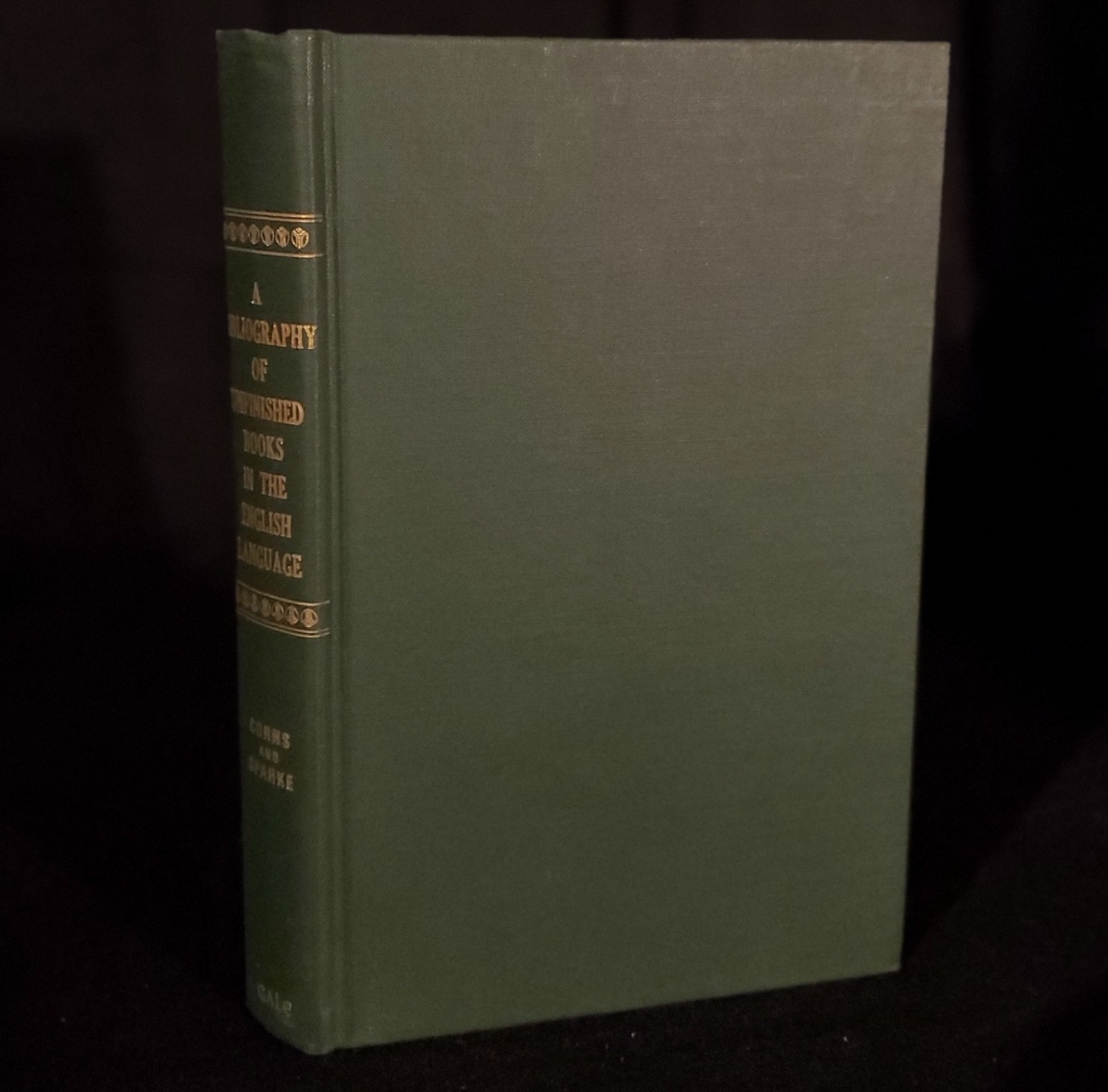 1915 - A Bibliography of Unfinished Books in the English language - Corns HB