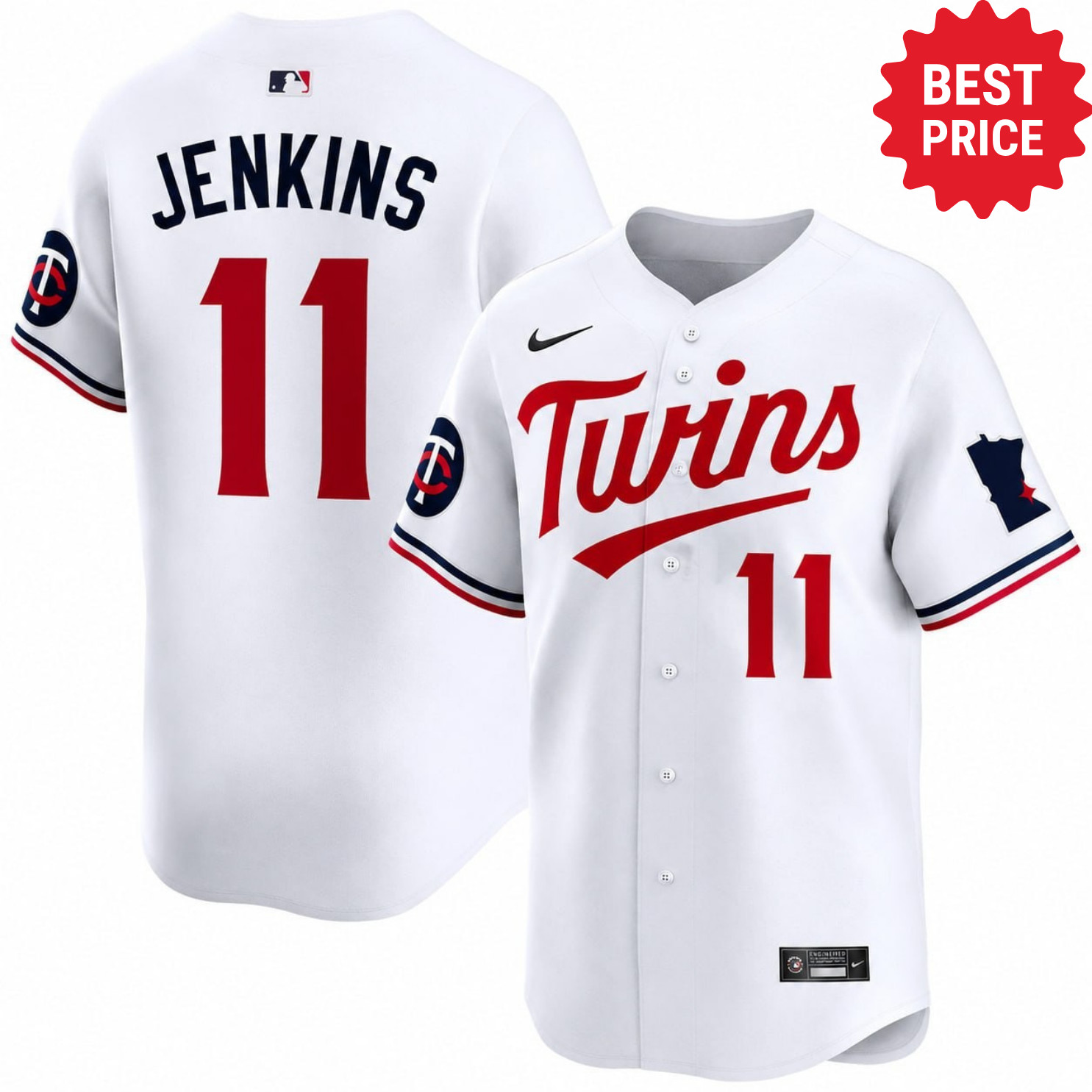 SALE WELCOME WALKER JENKINS #11 Minnesota Twins Printed Baseball Size S-5XL