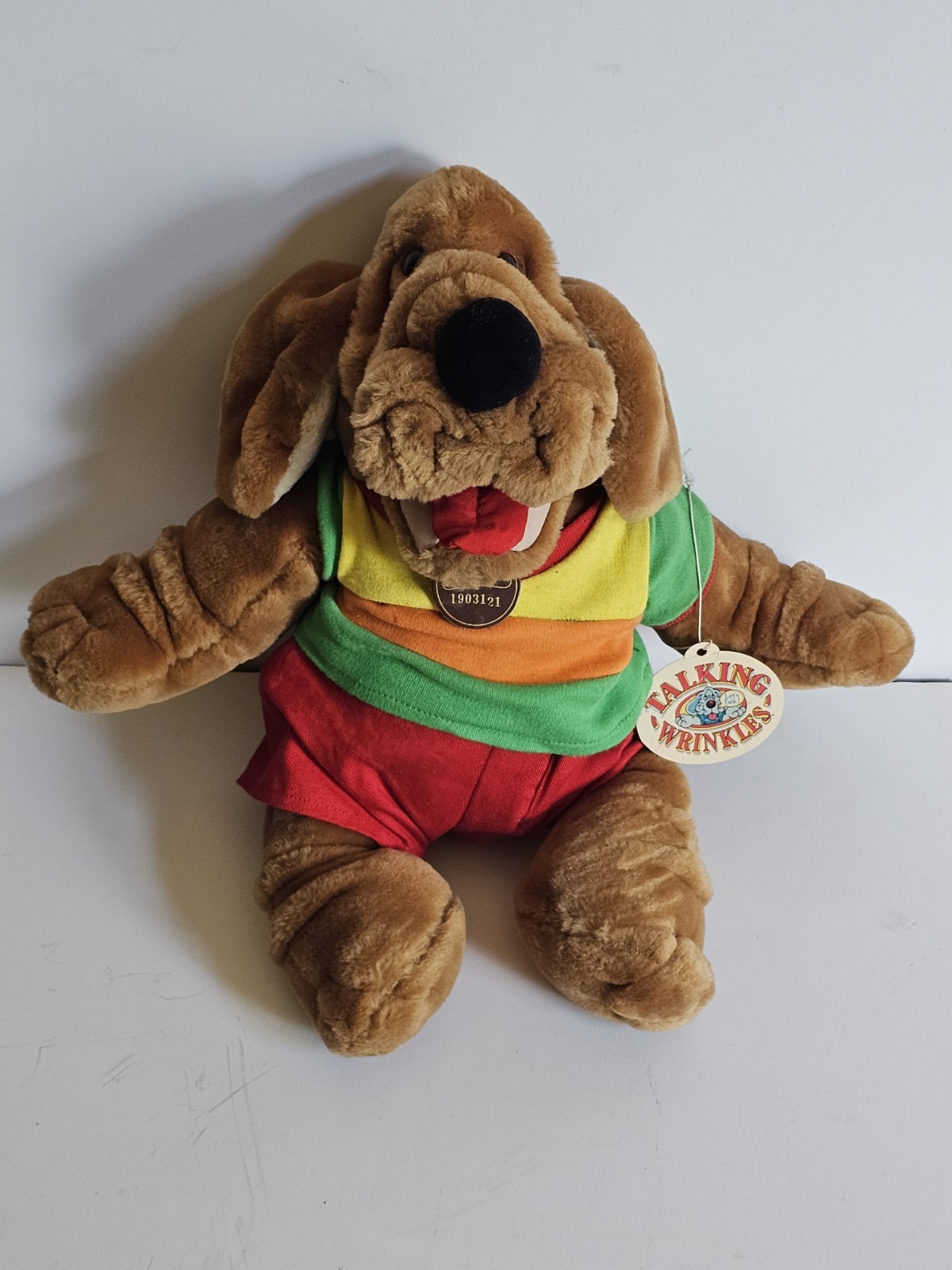 Vintage 1986 Ganz Bros. Talking Wrinkles Plush Hand Puppet with Tags (Untested)
