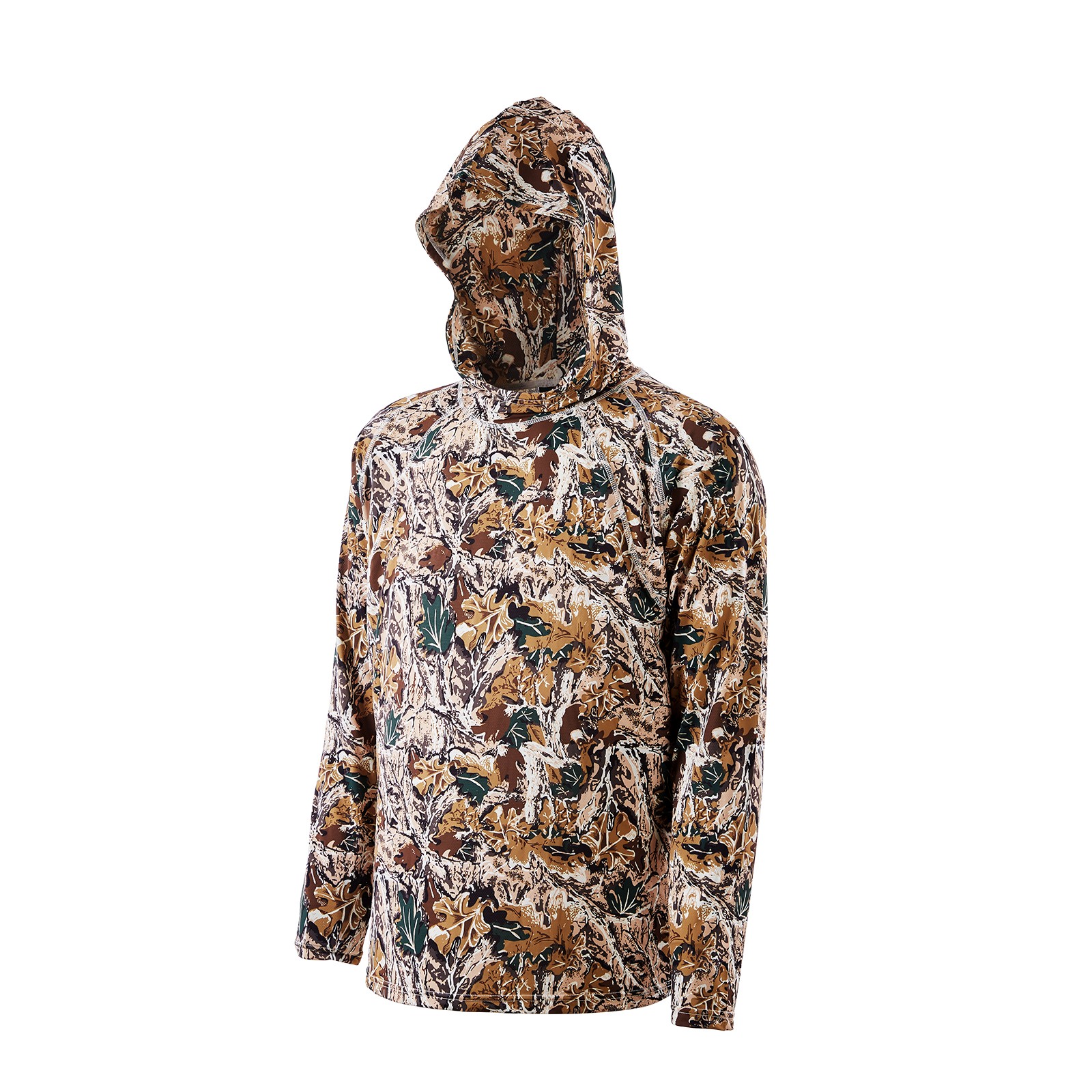 Uimoso Camo Hoodie Small Size Men Pullover Sweatshirt with Breathable Design