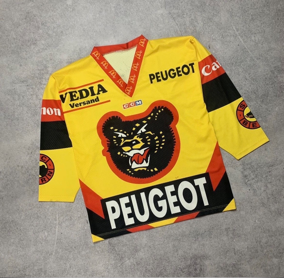 Vintage CCM Sc Bern Switzerland Ice Hockey Jersey Men\'s Size L