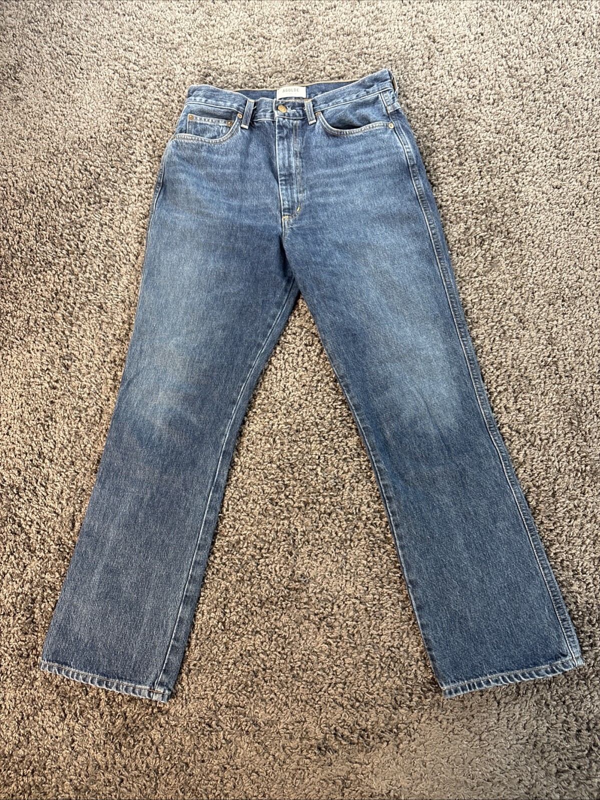 AGOLDE 90s Pinch Waist Jeans Womens 28 Portrait High Rise Straight Made USA AGOLDE 90s Pinch Waist Jeans Womens 28 Portrait High Rise Straight Made USA