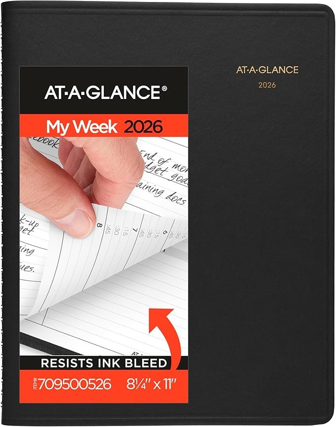 AT-A-GLANCE Weekly Appointment Book 2026 Planner 8-1/4 AT-A-GLANCE Weekly Appointment Book 2026 Planner 8-1/4