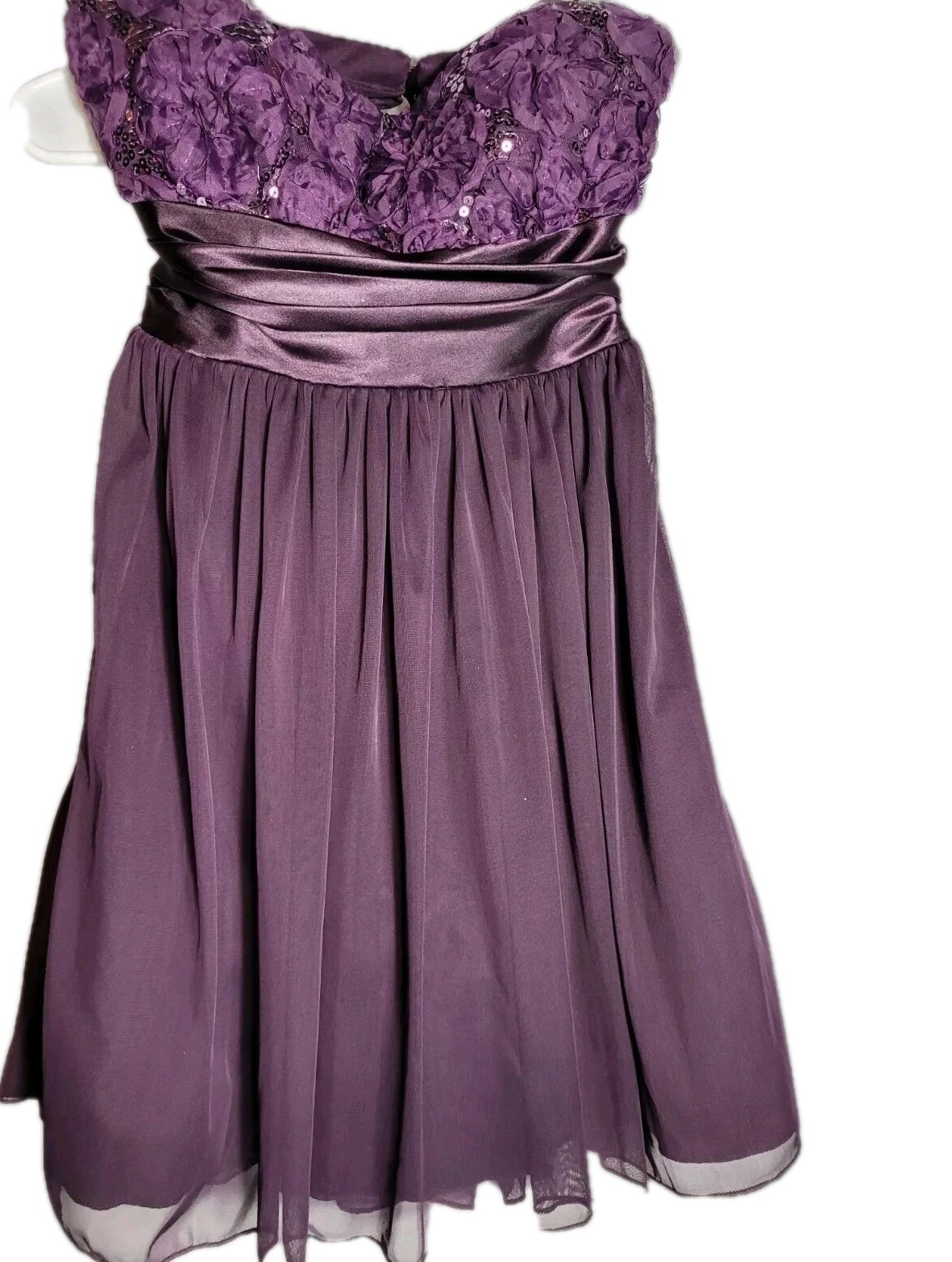 Vtg Mini Purple Party Dress WhimsiFairy Feminine Dark Romantic Moody Lacey Hoco
