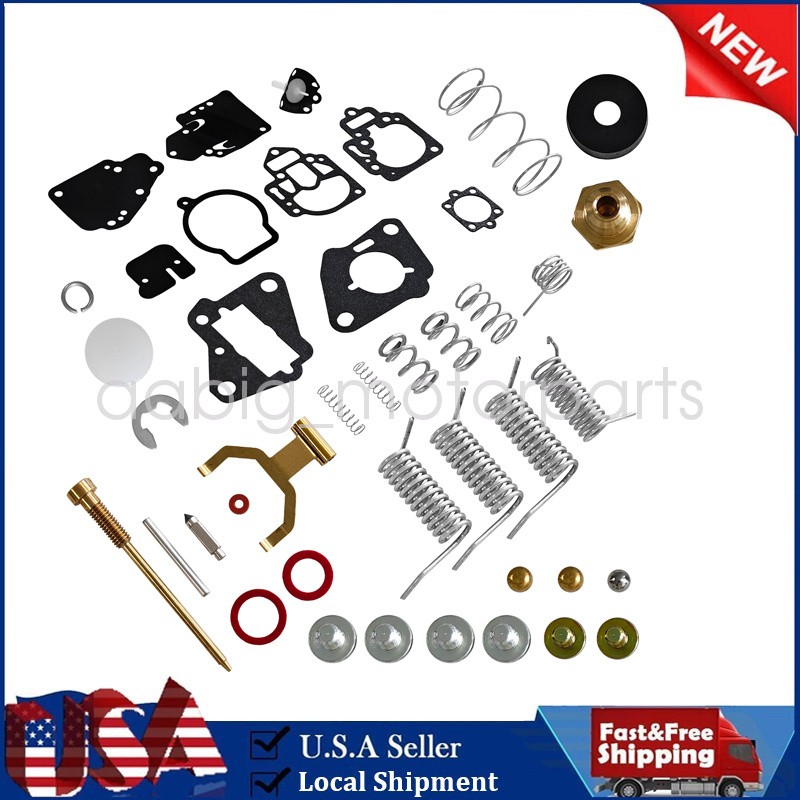 1395-8237072 Carburetor Rebuild Kit for 10-25hp Mercury and Mariner Black US