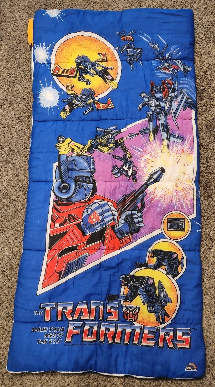 VINTAGE 1984 TRANSFORMERS OPTIMUS PRIME SLEEPING BAG