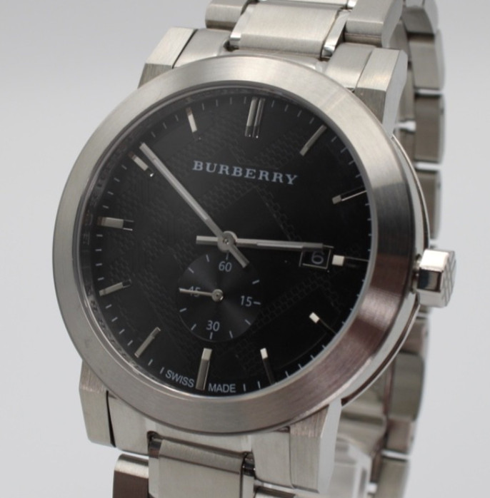 BURBERRY The City BU9901  42 MM Black Dial  Stainless Steel  Men\'s Watch