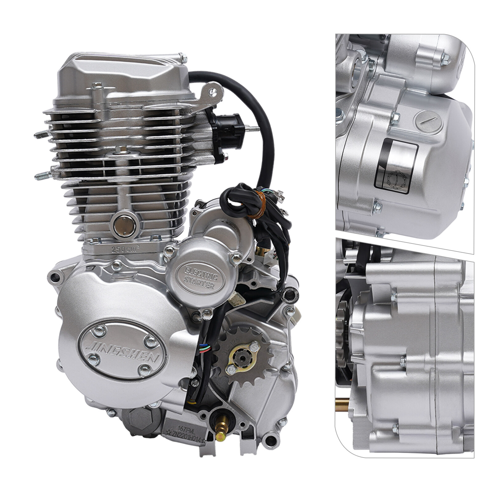 250CC 4 Stroke ATV Engine Motor Single Cylinder Engine CDI For ATV Quad Go Kart