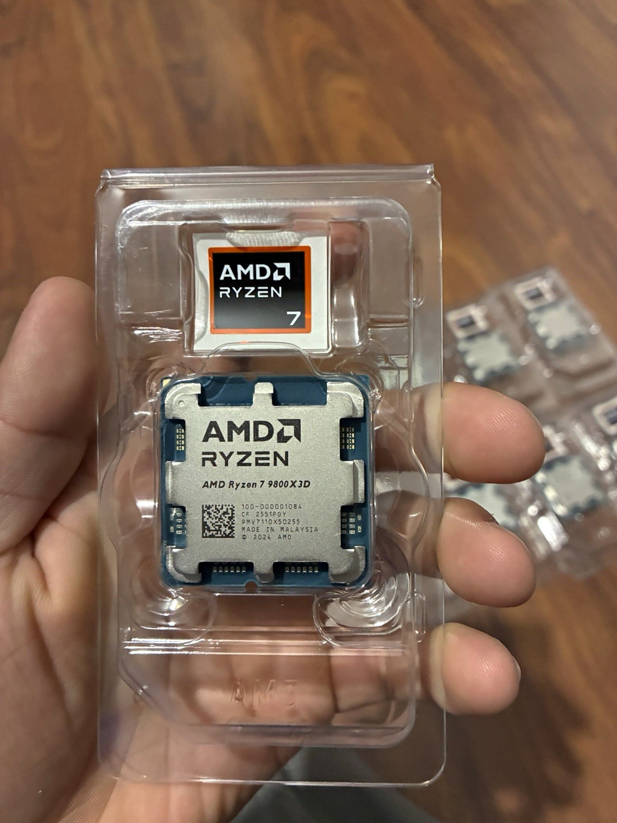 AMD Ryzen 7 9800X3D 8-Core AM5 CPU 4.7GHz 96MB L3 8MB L2 100MHz