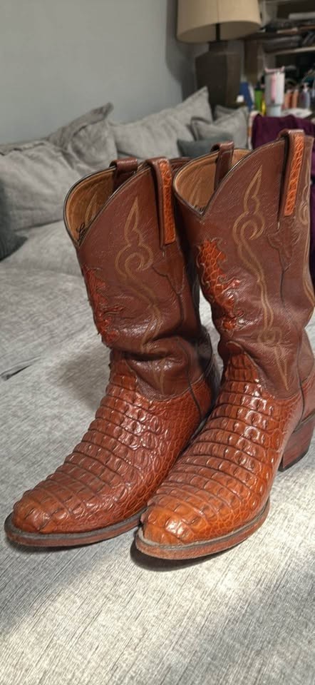 Lucchese Caiman Skin Cowboy Boots Lucchese Caiman Skin Cowboy Boots