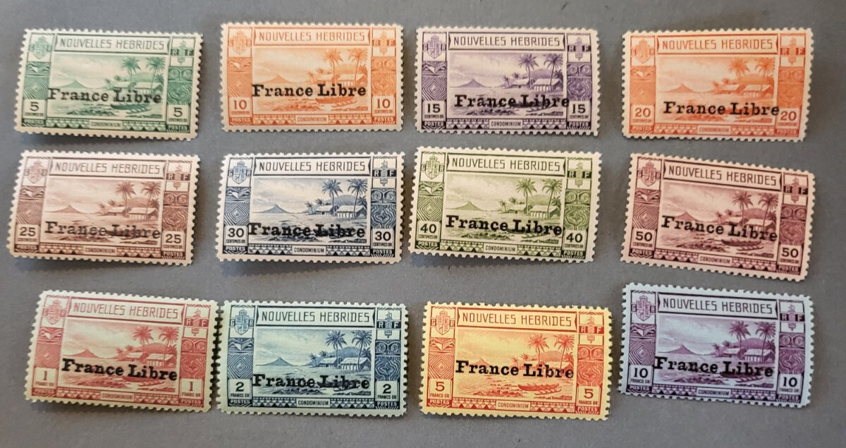 Stamps French New Hebrides Scott #67-78 never hinged
