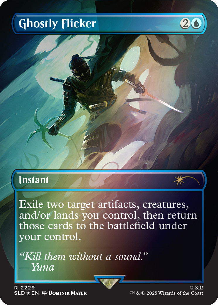 Ghostly Flicker 🌟 FOIL 🌟 Secret Lair MTG PRESALE 🎮 Ghost of Tsushima Ghostly Flicker 🌟 FOIL 🌟 Secret Lair MTG PRESALE 🎮 Ghost of Tsushima