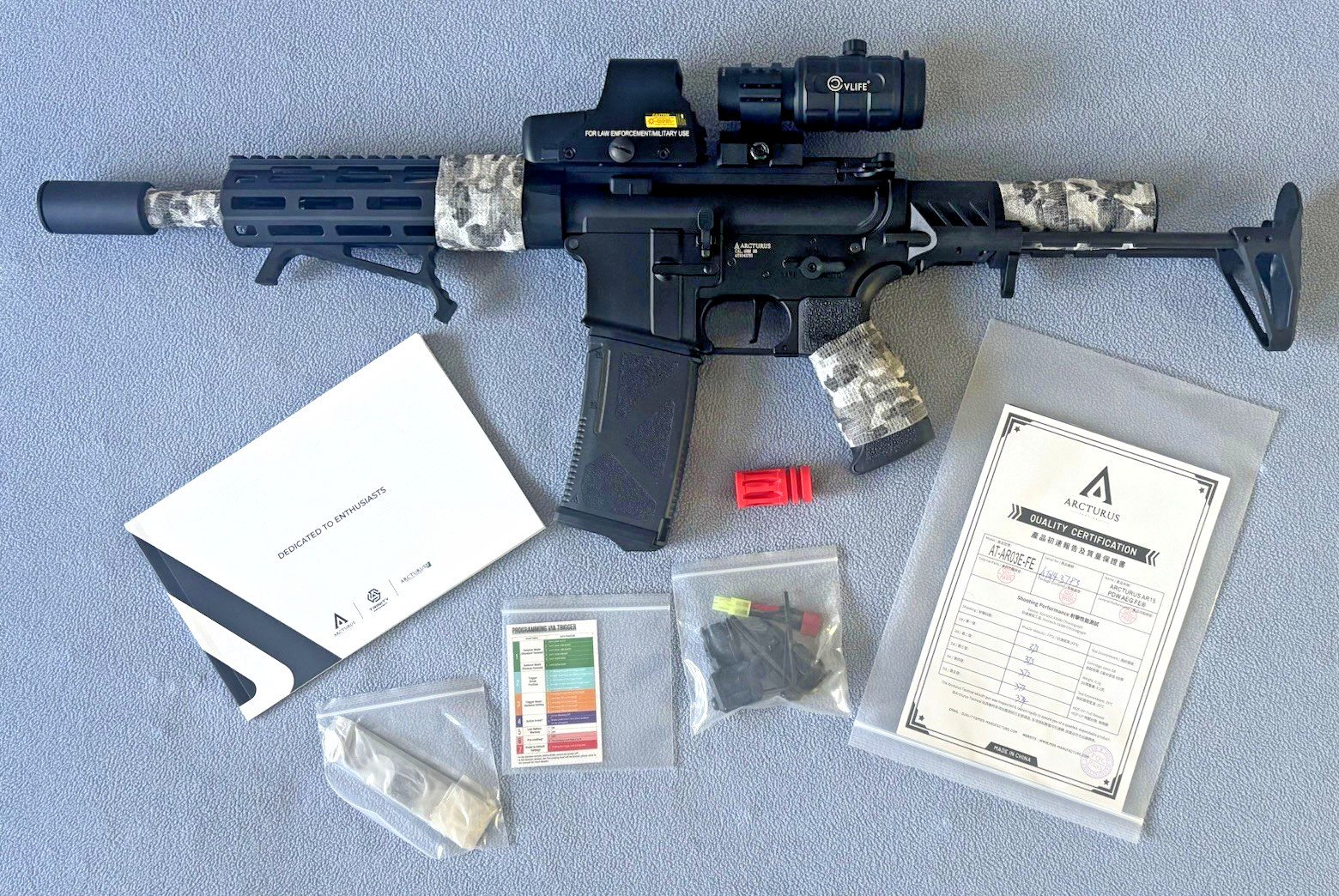 Arcturus AR15 PDW AEG FE – 13:1 Gears + Programmable ETU – AT-AR03E-FE